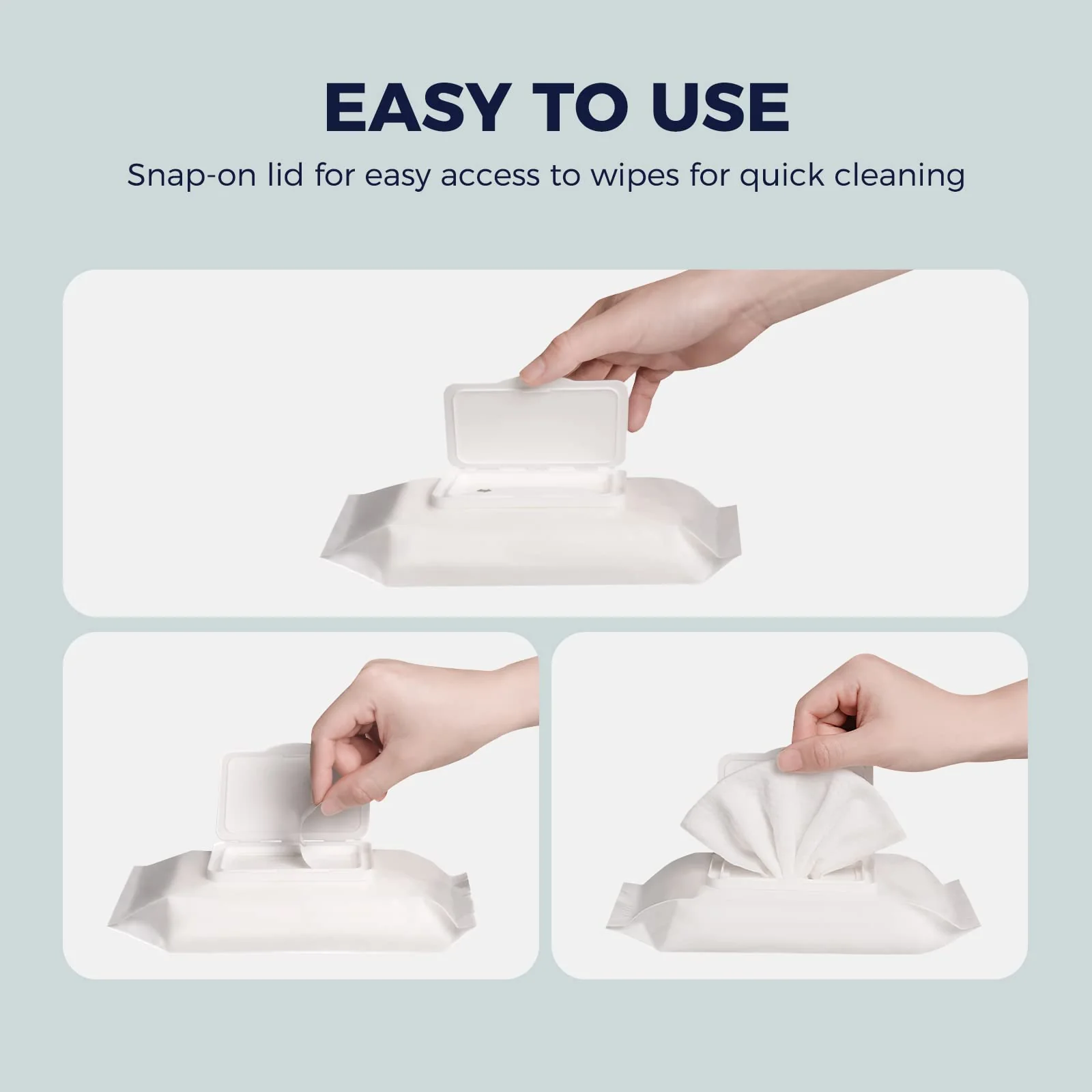 loukin Dry Erase Wipes, Whiteboard Cleaning Wipes, Non-Toxic Cleaning Wipes for Whiteboard, 6 Pack, 50 Wipes Per Pack - Image 4