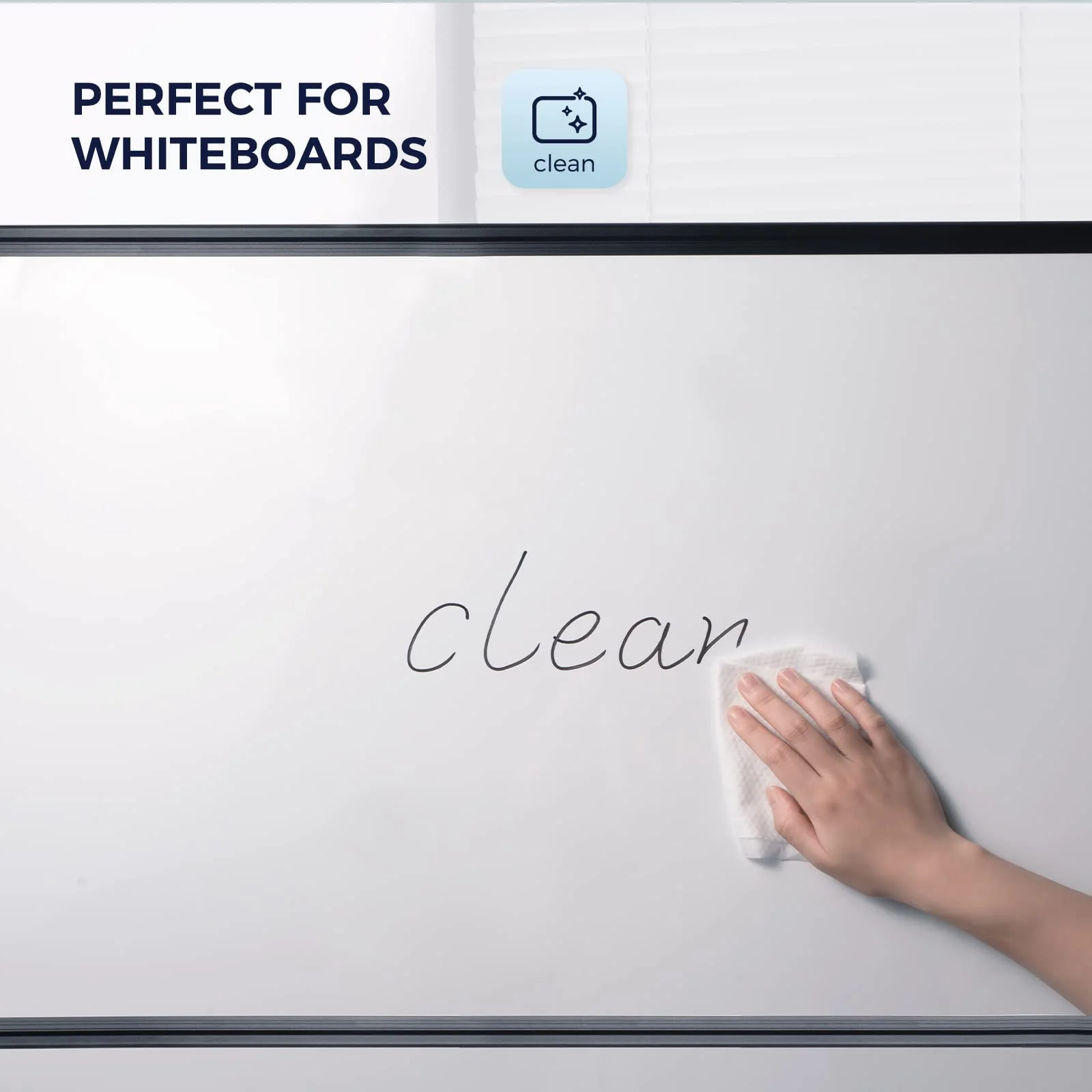 loukin Dry Erase Wipes, Whiteboard Cleaning Wipes, Non-Toxic Cleaning Wipes for Whiteboard, 6 Pack, 50 Wipes Per Pack - Image 5