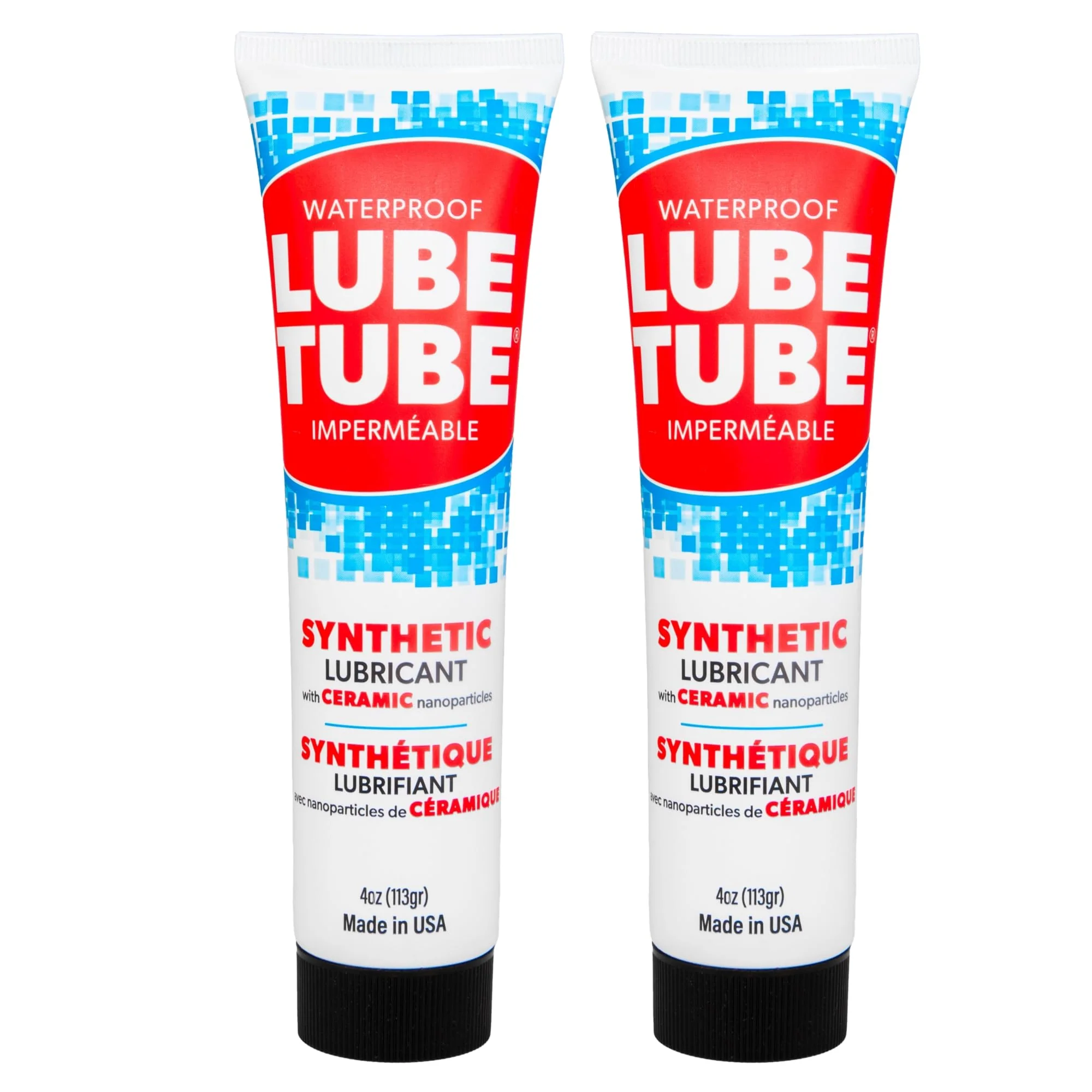 LubeTube 4oz (2-Pack) Multipurpose Synthetic Grease for Pool Equipment, Plumbing Fixtures, RV Toilets, Marine Systems, Machinery & Household Use – PFAS-Free, Food-Grade, Ceramic-Enhanced – Made in USA