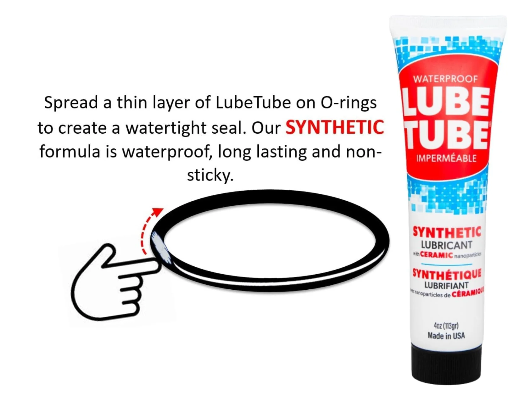 LubeTube 4oz (2-Pack) Multipurpose Synthetic Grease for Pool Equipment, Plumbing Fixtures, RV Toilets, Marine Systems, Machinery & Household Use – PFAS-Free, Food-Grade, Ceramic-Enhanced – Made in USA - Image 7