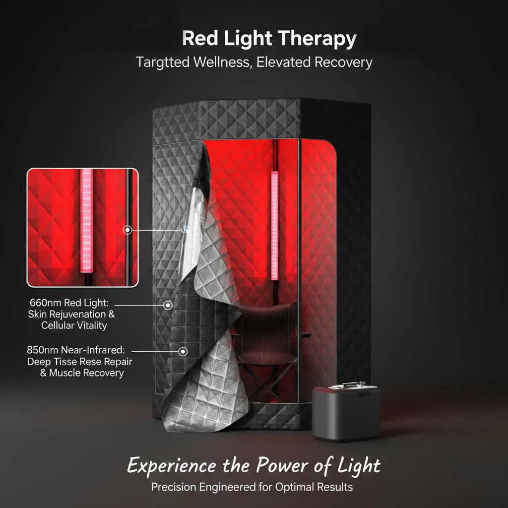 Lucear Red Light for Sauna 660nm and 850nm Infrared Therapy Panel for Portable Sauna Accessories - Image 7