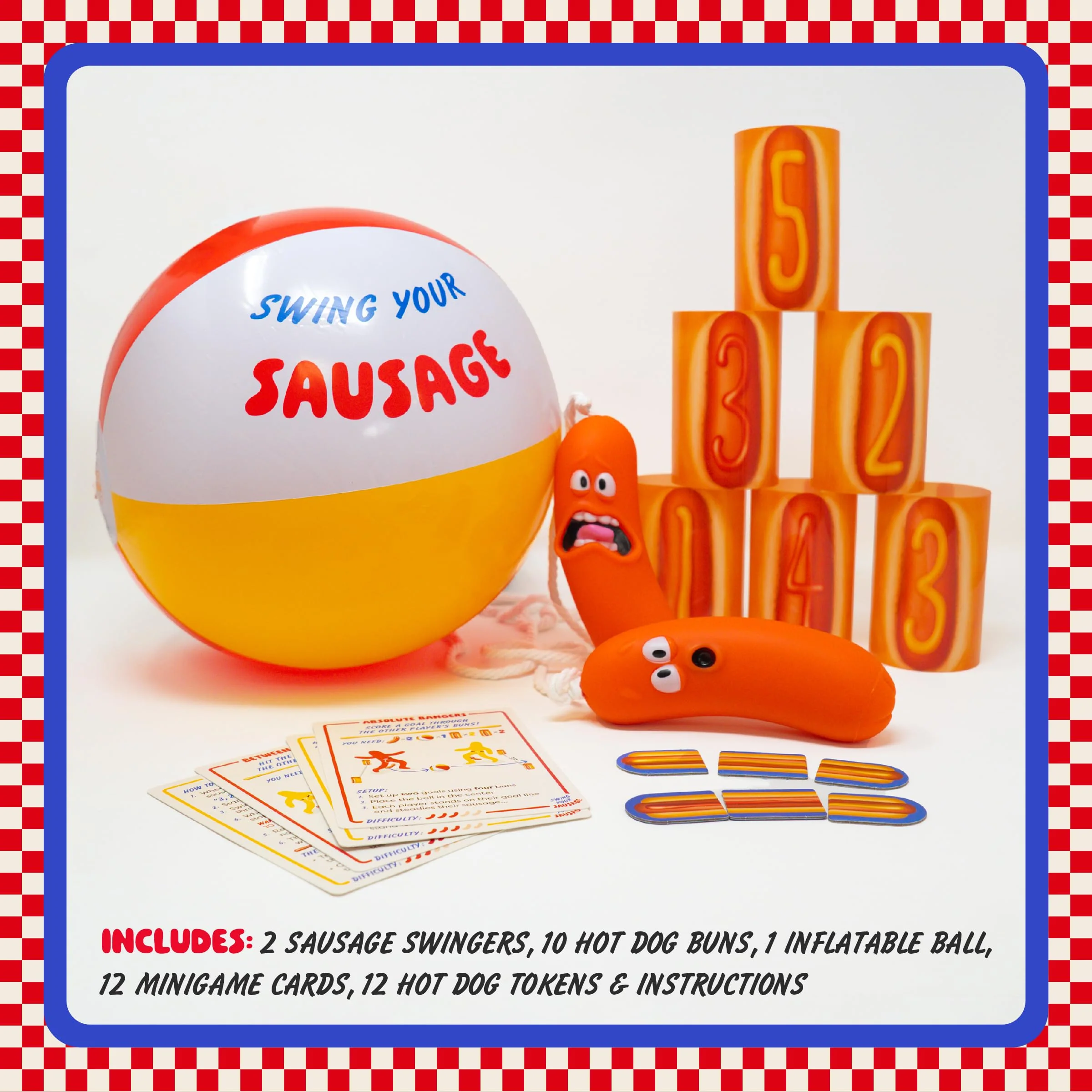 Lucky Egg Swing Your Sausage - Fun Family Party Games for Groups - Indoor Games for Adults and Kids - Perfect for Family Gatherings, Birthdays, and Christmas Party Games for Adults Game Night - Image 2