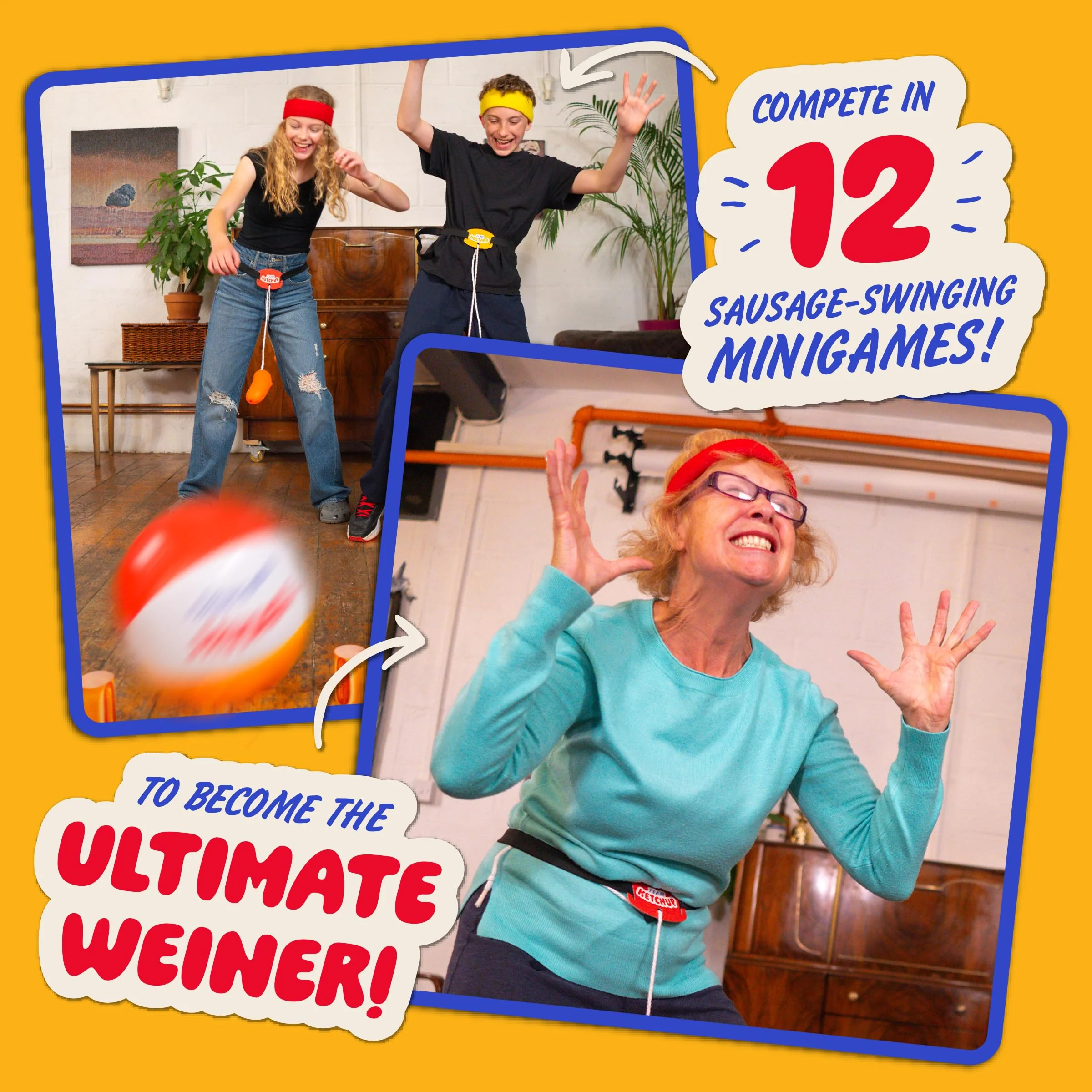 Lucky Egg Swing Your Sausage - Fun Family Party Games for Groups - Indoor Games for Adults and Kids - Perfect for Family Gatherings, Birthdays, and Christmas Party Games for Adults Game Night - Image 3