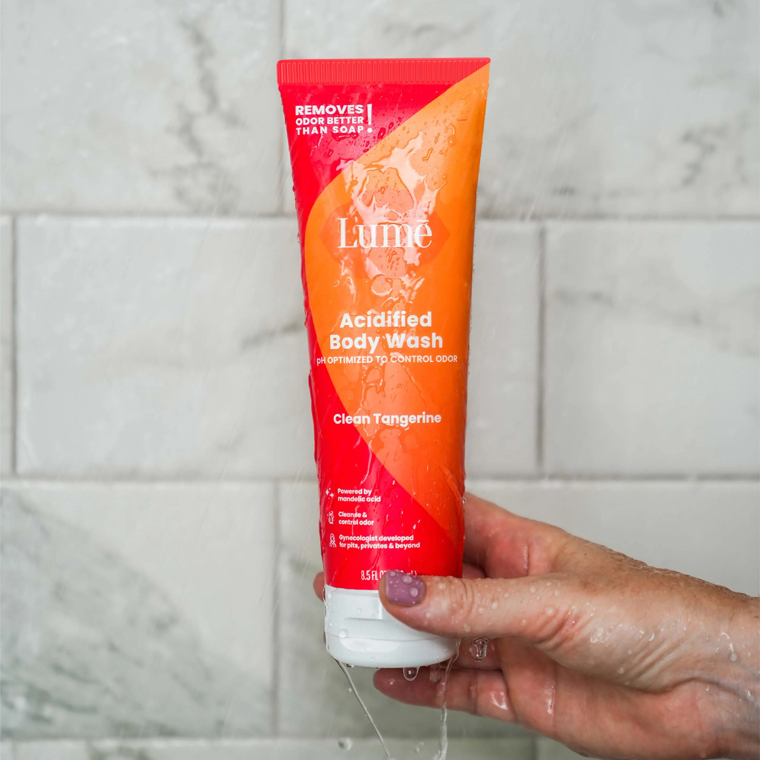Lume Acidified Body Wash - 24-Hour Odor Control - Removes Odors Better Than Soap - Moisturising Formula - Formulated Without SLS or Parabens - OB/GYN Developed - 240ml (Clean - Image 8