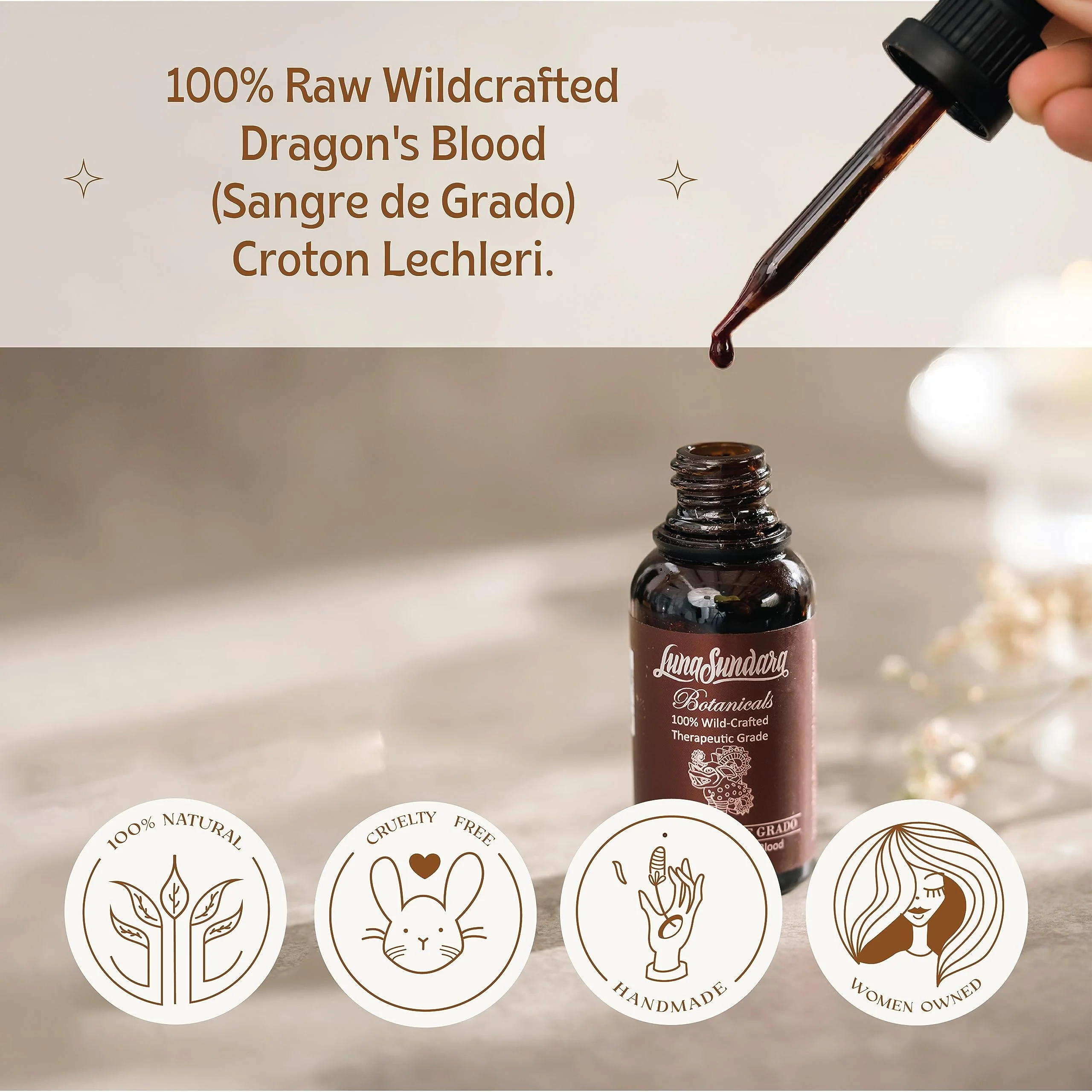 Luna Sundara Dragon's Blood 100% Pure Raw Sangre de Grado 1 Oz (Croton Lechleri) Wild Crafted and Ethically Sourced Contains No Added Ingredients No Alcohol - Image 6