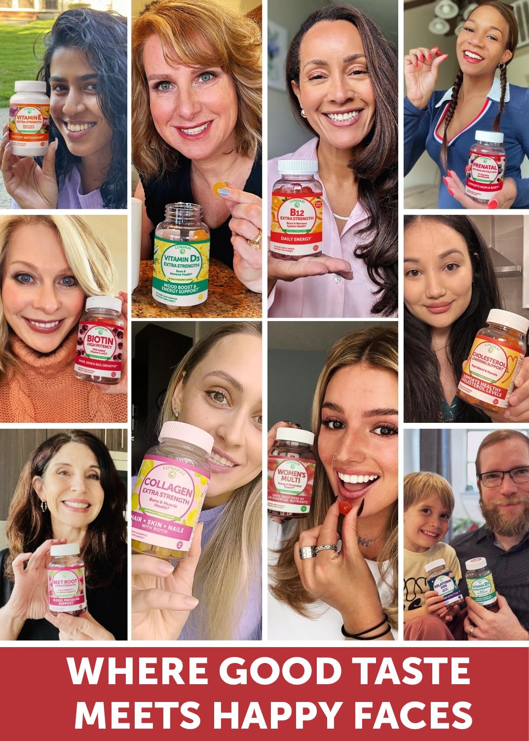 Lunakai Extra Strength 3000mcg Vitamin B12 Gummies - USA Made, Delicious Daily Energy & Metabolism Support - Vegan B12 Methylcobalamin Supplement 60ct - Image 6