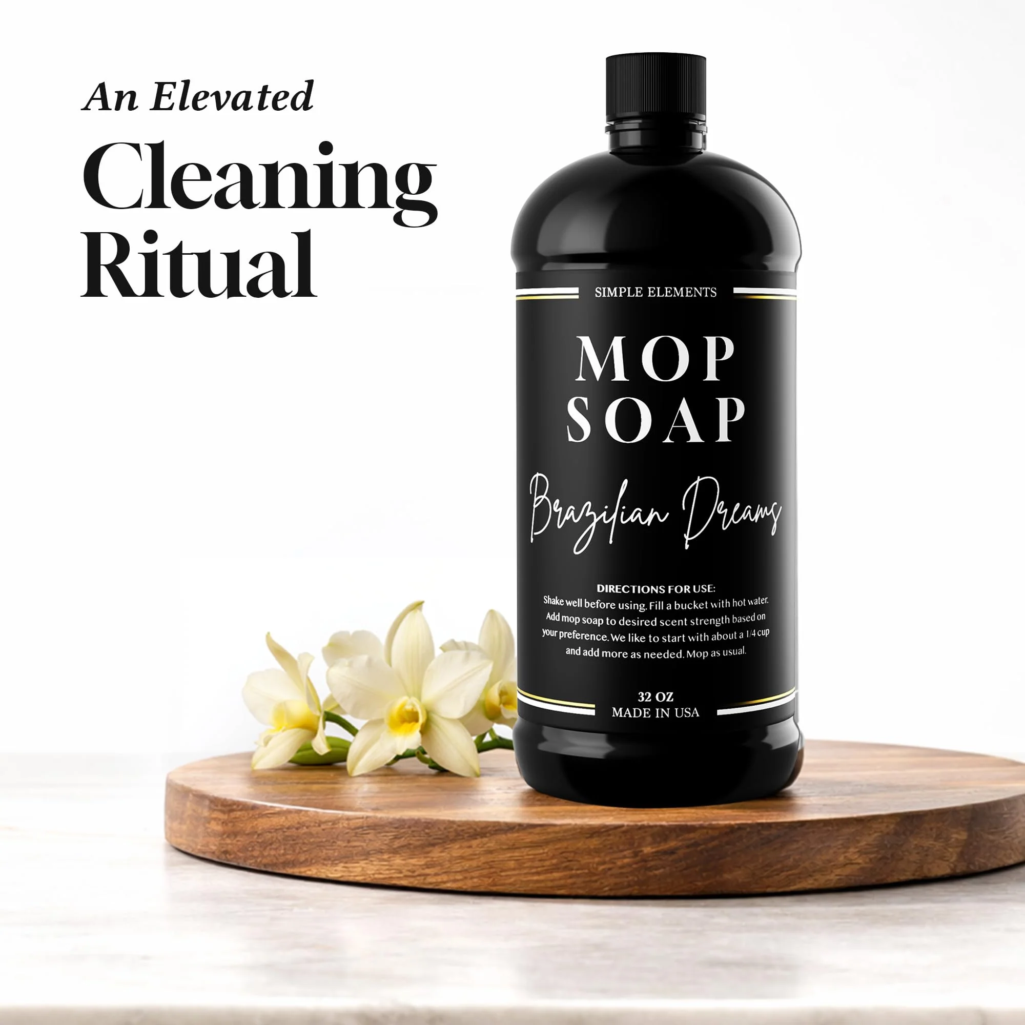 Luxury Mop Soap – Highly Scented Floor Cleaner, Concentrated Formula, No Streaks, Residue or White Cast, Floor Cleaning for Tile, Sealed Hardwood, Laminate, Vinyl and Stone – Brazilian Dreams 32 oz - Image 2