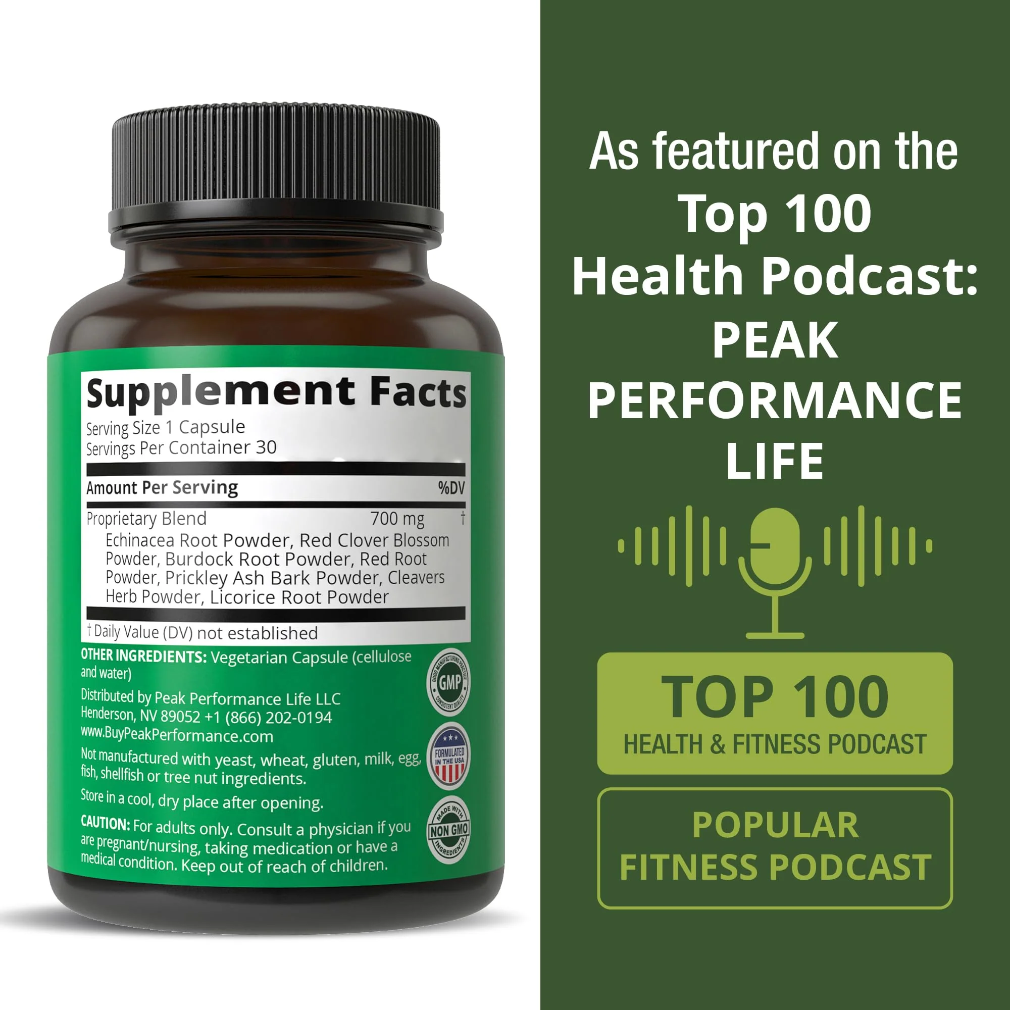 Lymphatic Drainage Supplement. 7-in-1 Lymph System Support Capsules to Detox & Cleanse. with Vegan Ingredients Echinacea Root, Red Clover Blossom, Burdock Root, Red Root, Licorice Root for Women, Men - Image 4