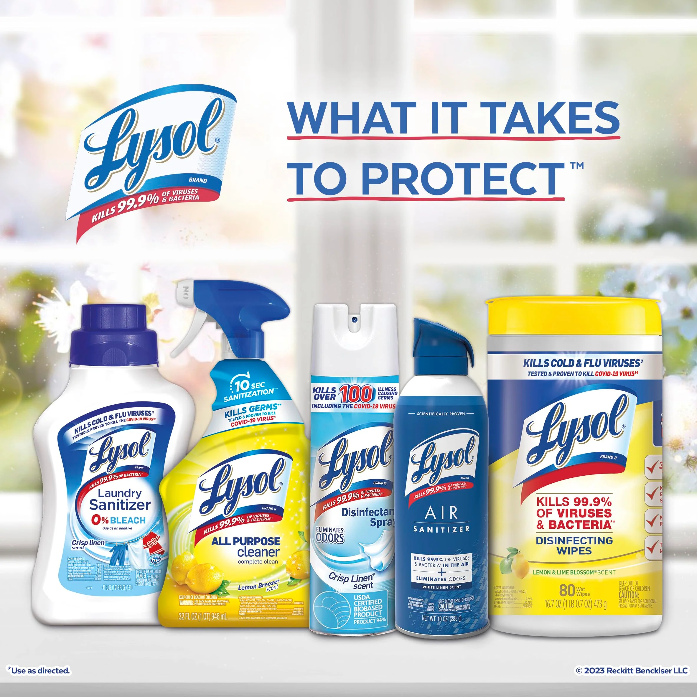 Lysol Disinfectant Handi-Pack Wipes, Multi-Surface Antibacterial Cleaning Wipes, for Disinfecting and Cleaning, Lemon and Lime Blossom, 480 Count (Pack of 6) - Image 2