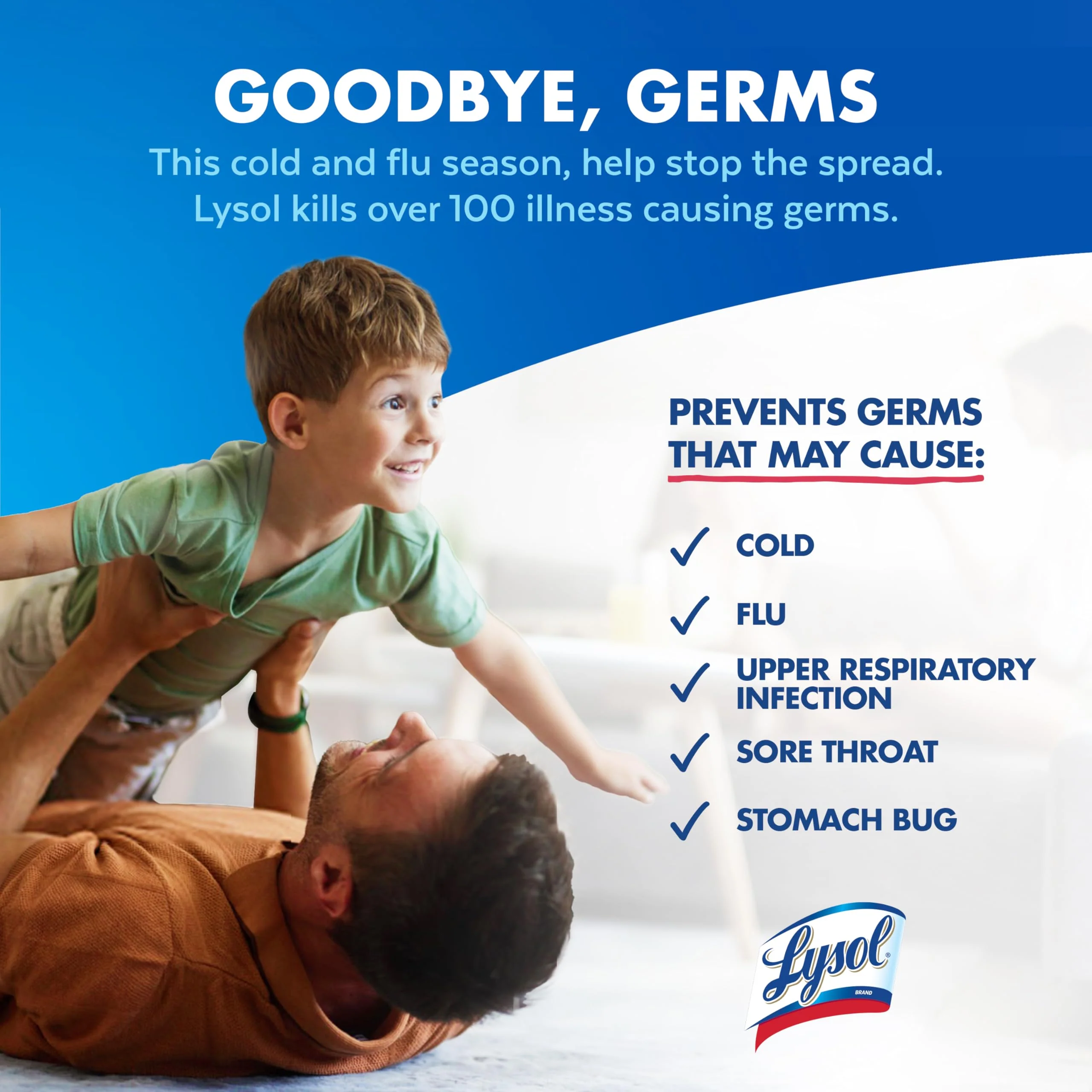 Lysol Disinfectant Spray, Household Essential Cleaning Supplies, Multi-Purpose Room Spray, Antibacterial Sanitizer Spray, Upholstery Deodorizer, Home and Bathroom, Crisp Linen,19 Fl Oz (Pack of 12) - Image 2