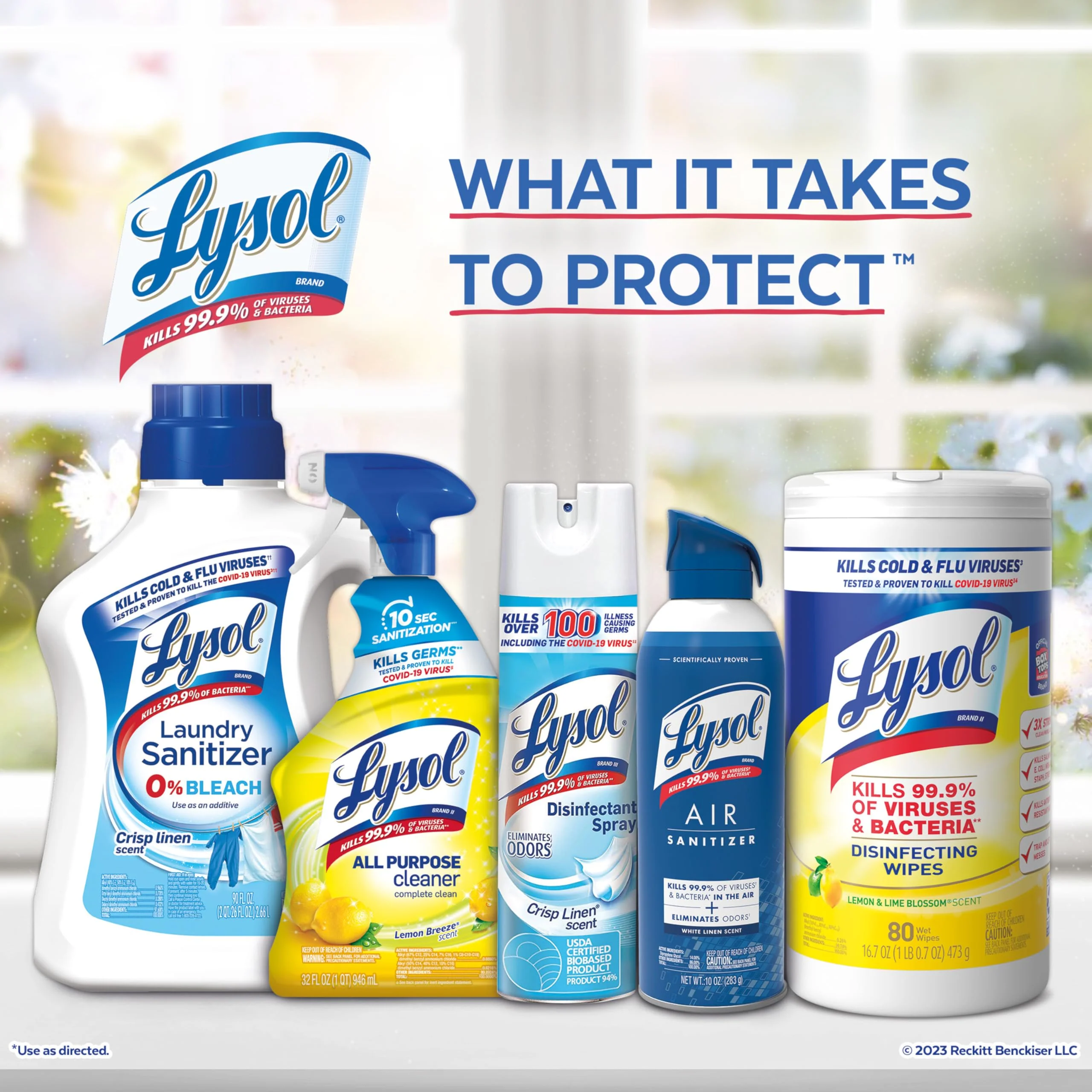 Lysol Fabric Disinfectant Spray, Sanitizing and Antibacterial Spray, For Disinfecting and Deodorizing Soft Furnishings, Lavender Fields 15 Fl. Oz (Pack of 3) - Image 3