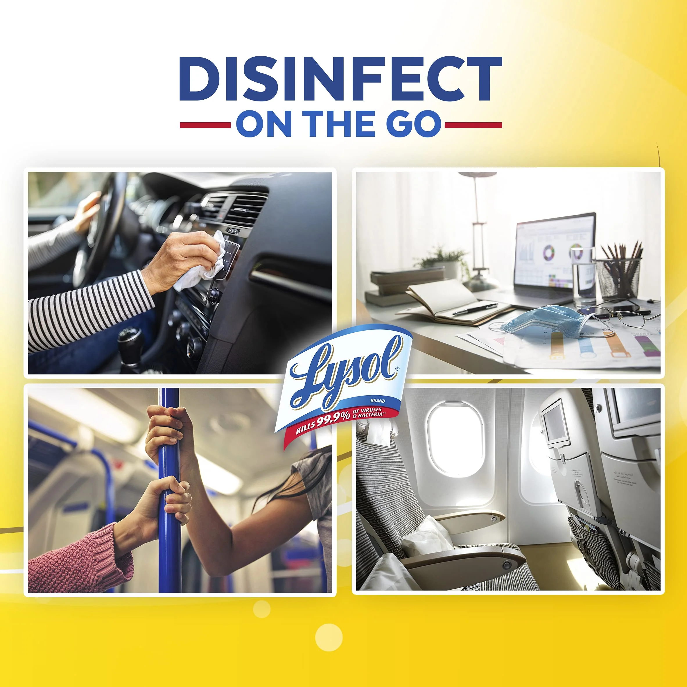 Lysol Handi-Pack Disinfecting Wipes, Brighter Horizon, Country Scent, (Pack of 4 - 320ct Total) - Image 5
