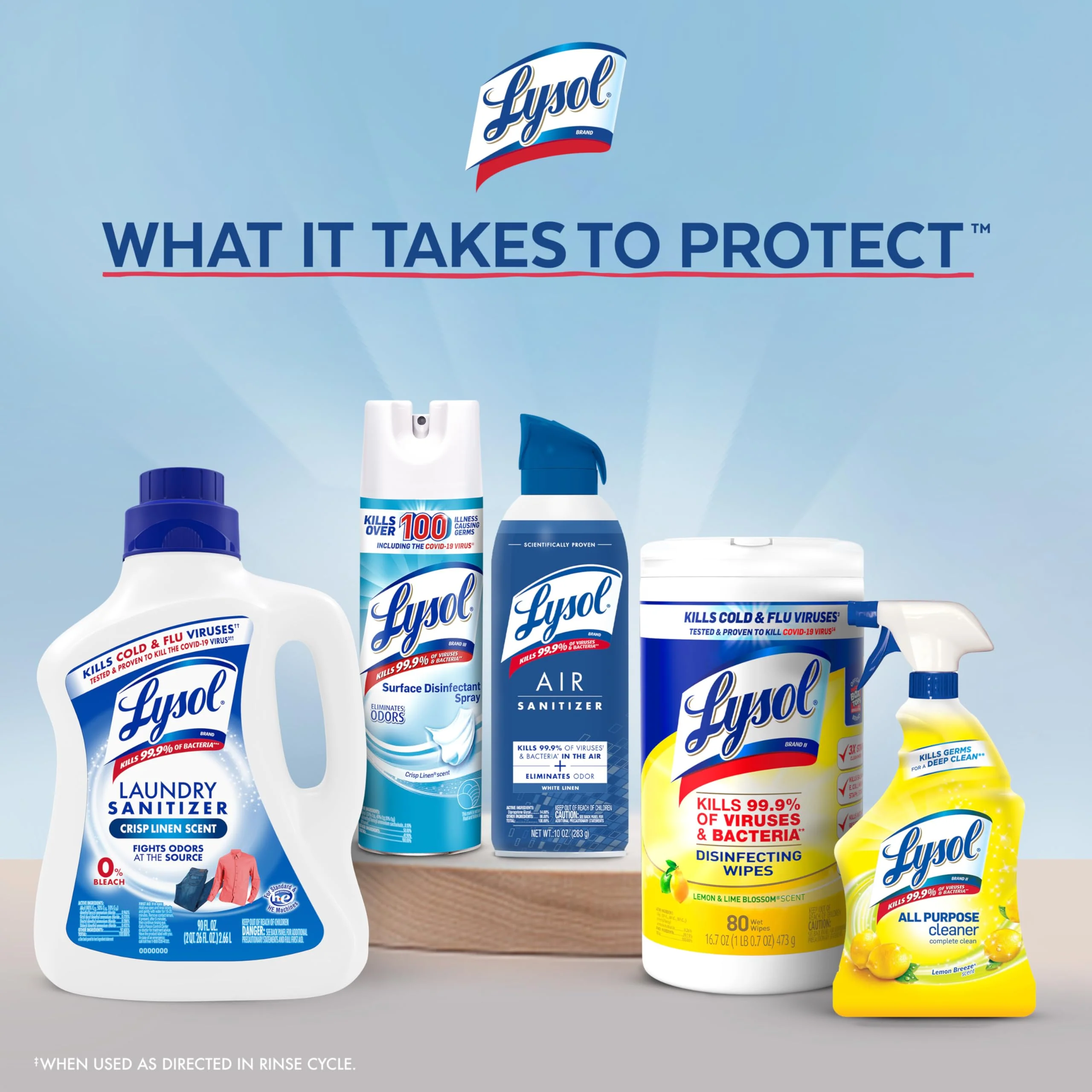 Lysol Laundry Sanitizer Additive, Free & Clear, Free from Fragrance and Dyes, 0% Bleach Laundry Sanitizer, Bacteria-causing Laundry Odor Eliminator, Unscented, 90 Fl Oz (Pack of 1) - Package May Vary - Image 7