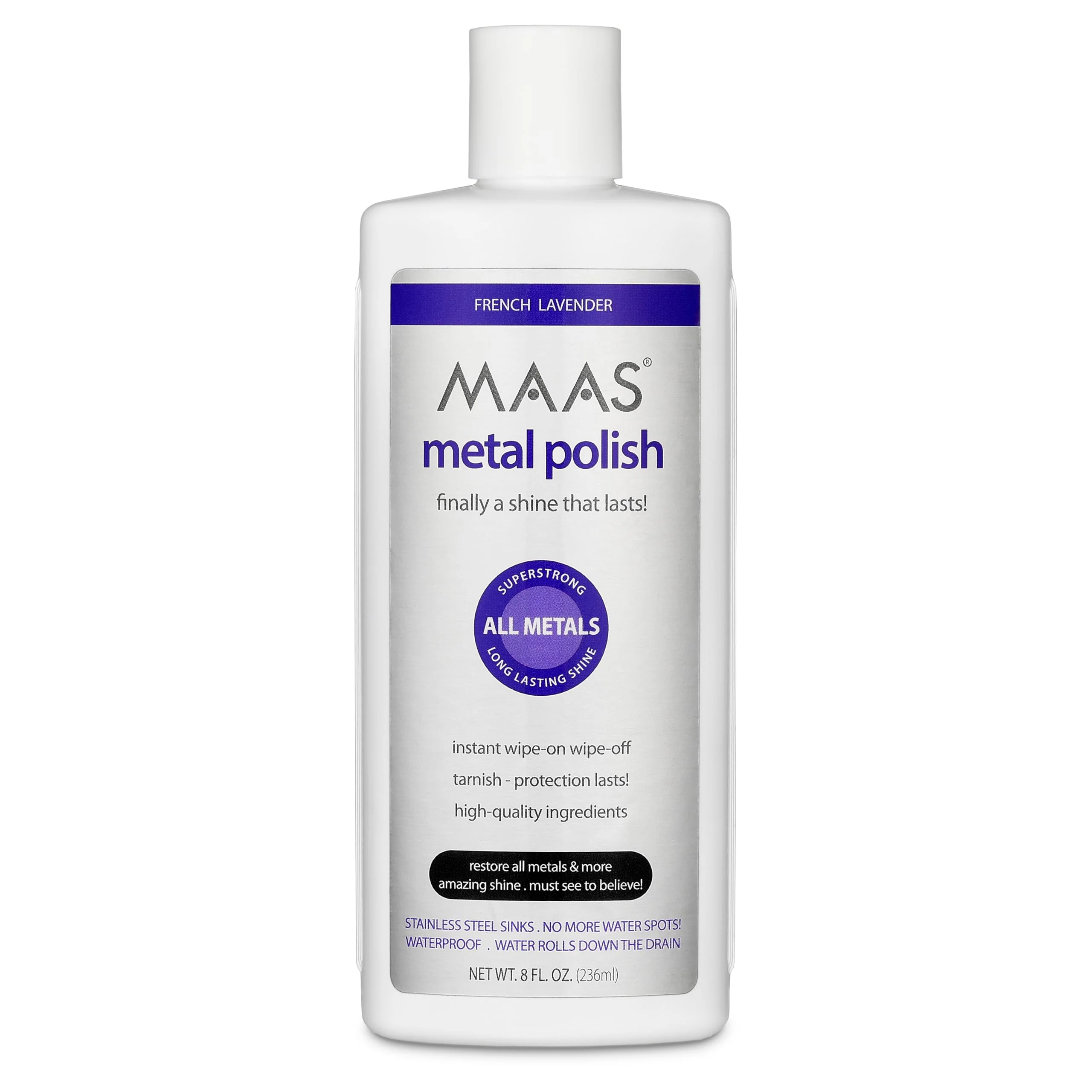 Maas International Liquid Metal Polish, 8-Ounce