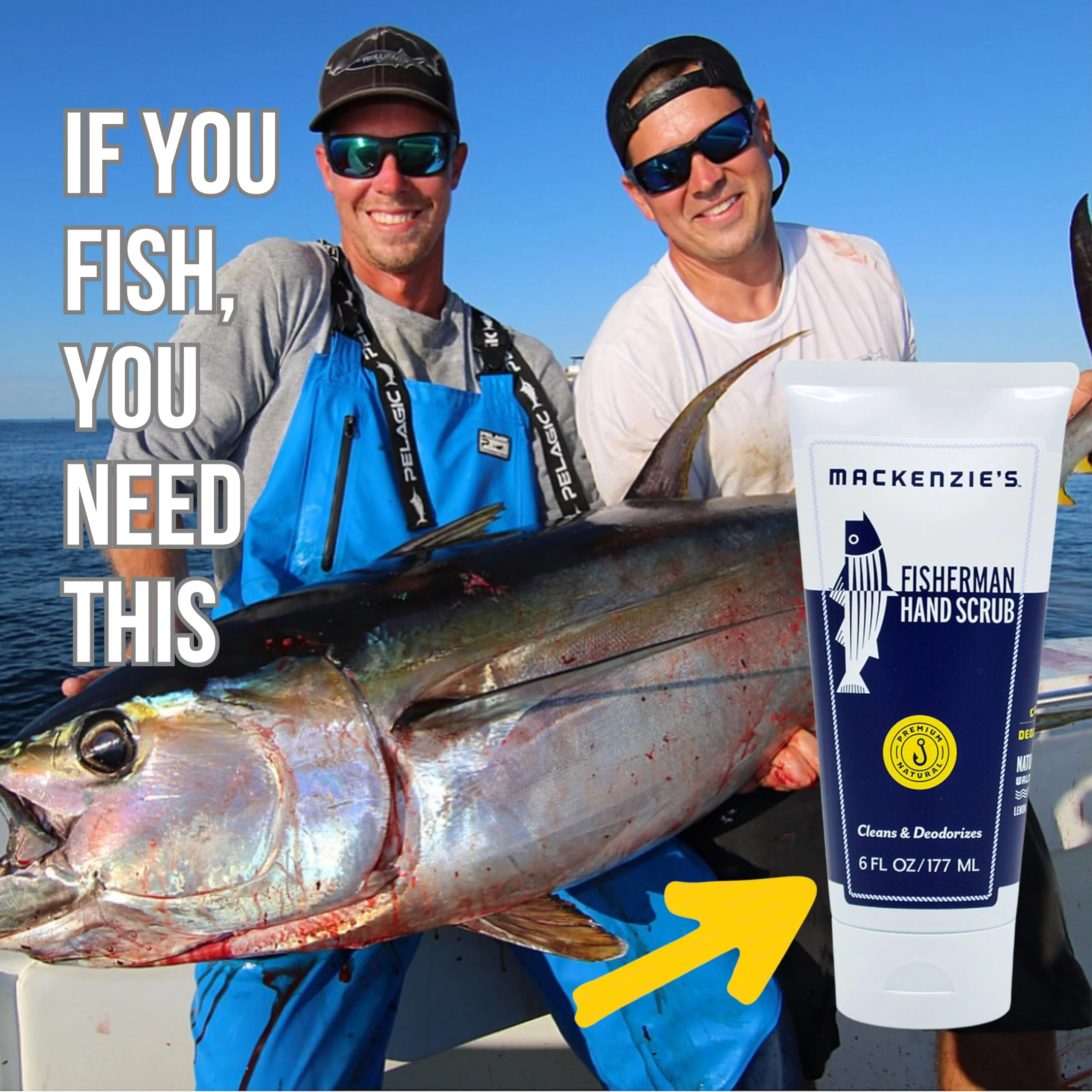 MacKenzie's Fisherman Hand Scrub - Gifts for Men - Gifts for Fisherman - Gifts for Cooks - Gifts for Gardeners - Hand Cleanser - Hand Deodorizer - Image 3