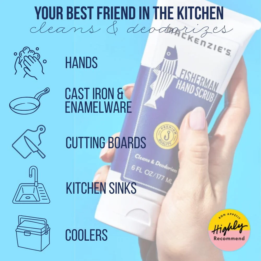 MacKenzie's Fisherman Hand Scrub - Gifts for Men - Gifts for Fisherman - Gifts for Cooks - Gifts for Gardeners - Hand Cleanser - Hand Deodorizer - Image 9