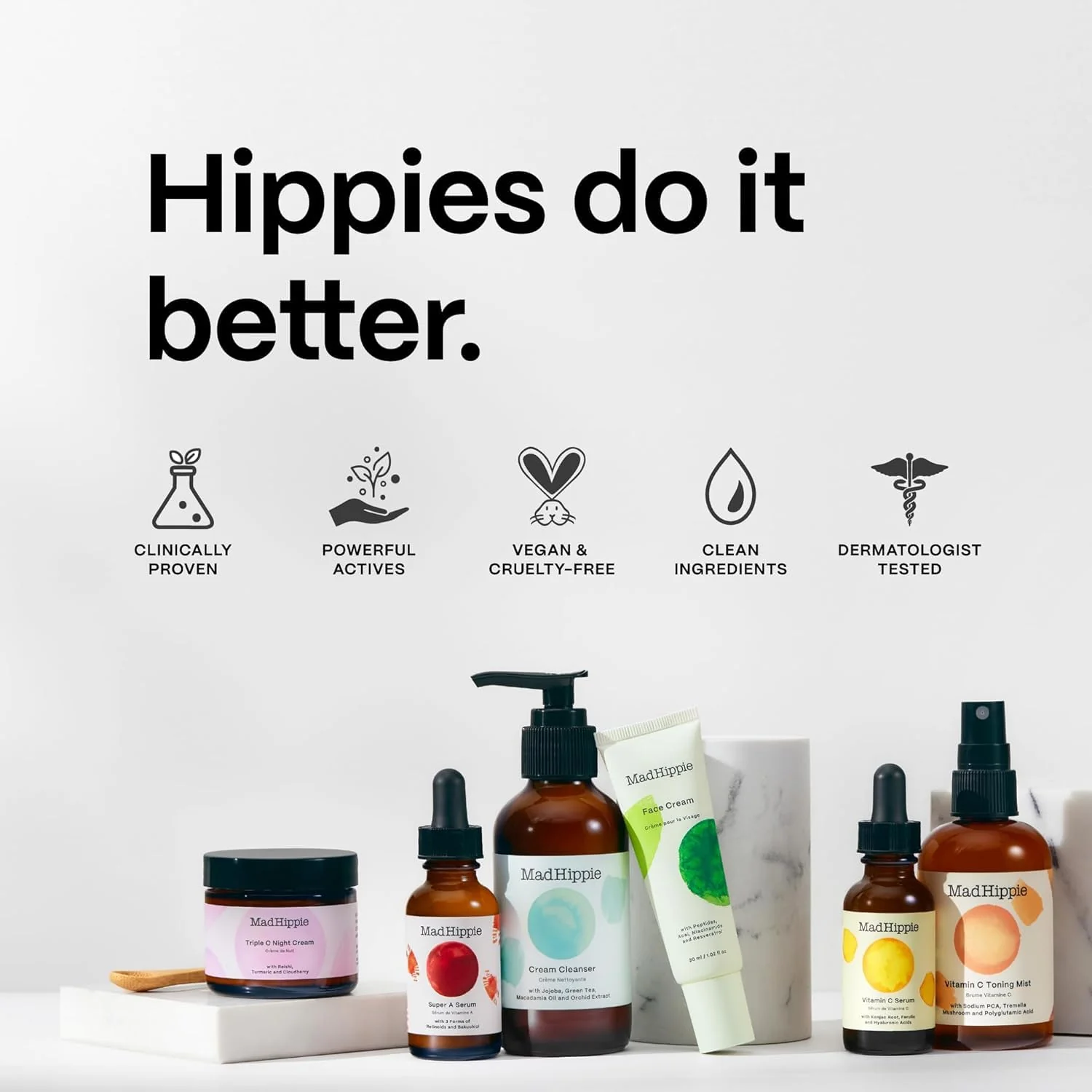 Mad Hippie MicroDermabrasion Facial - Exfoliating Face Scrub with Glycolic Acid, Mandelic Acid, AHA Complex & Hyaluronic Acid, 2.1 Fl Oz - Image 2