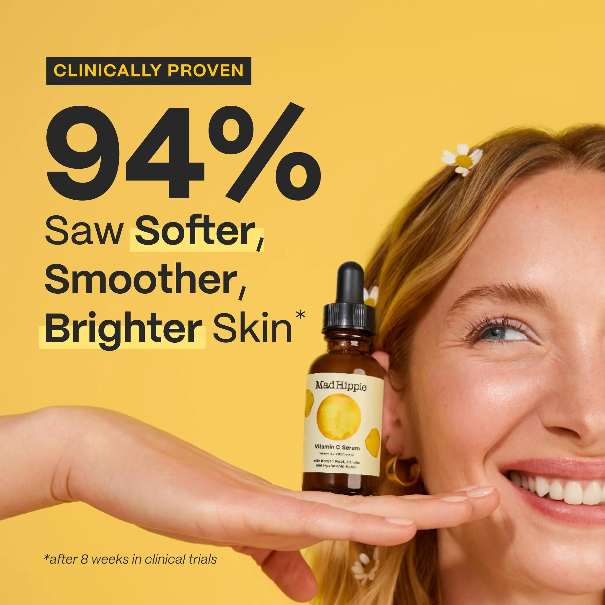 Mad Hippie Travel Face Serum Set – Skin-Brightening Vitamin C + Firming Super A Retinol, Day & Night Dual Pack, 0.5 Oz Ea - Image 8