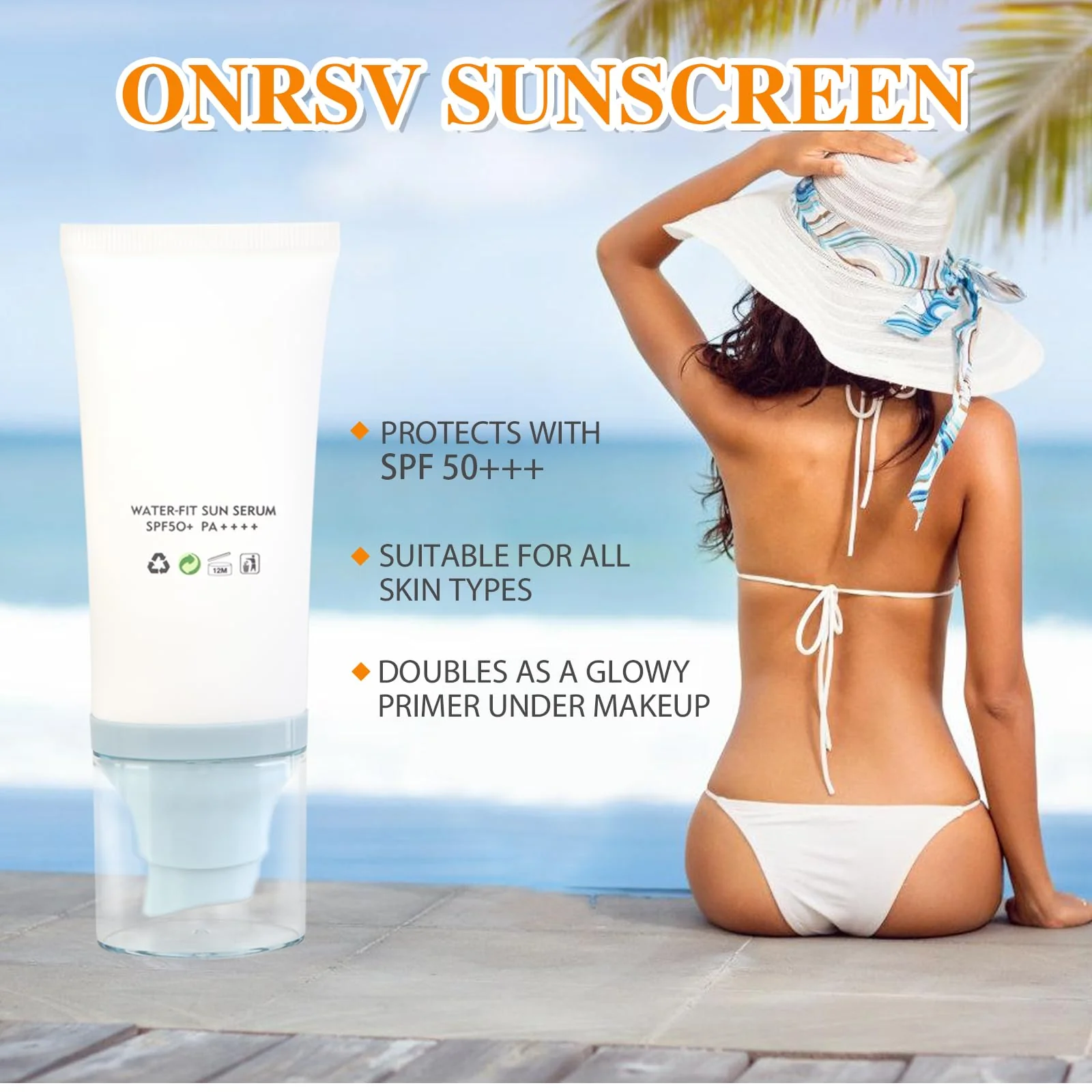 Madagascar Centella Sunscreen SPF50 Facial Serums, Moisturizing and Non-Sticky Centella Water-Fit Sun Protection for All Skin Types - Image 6