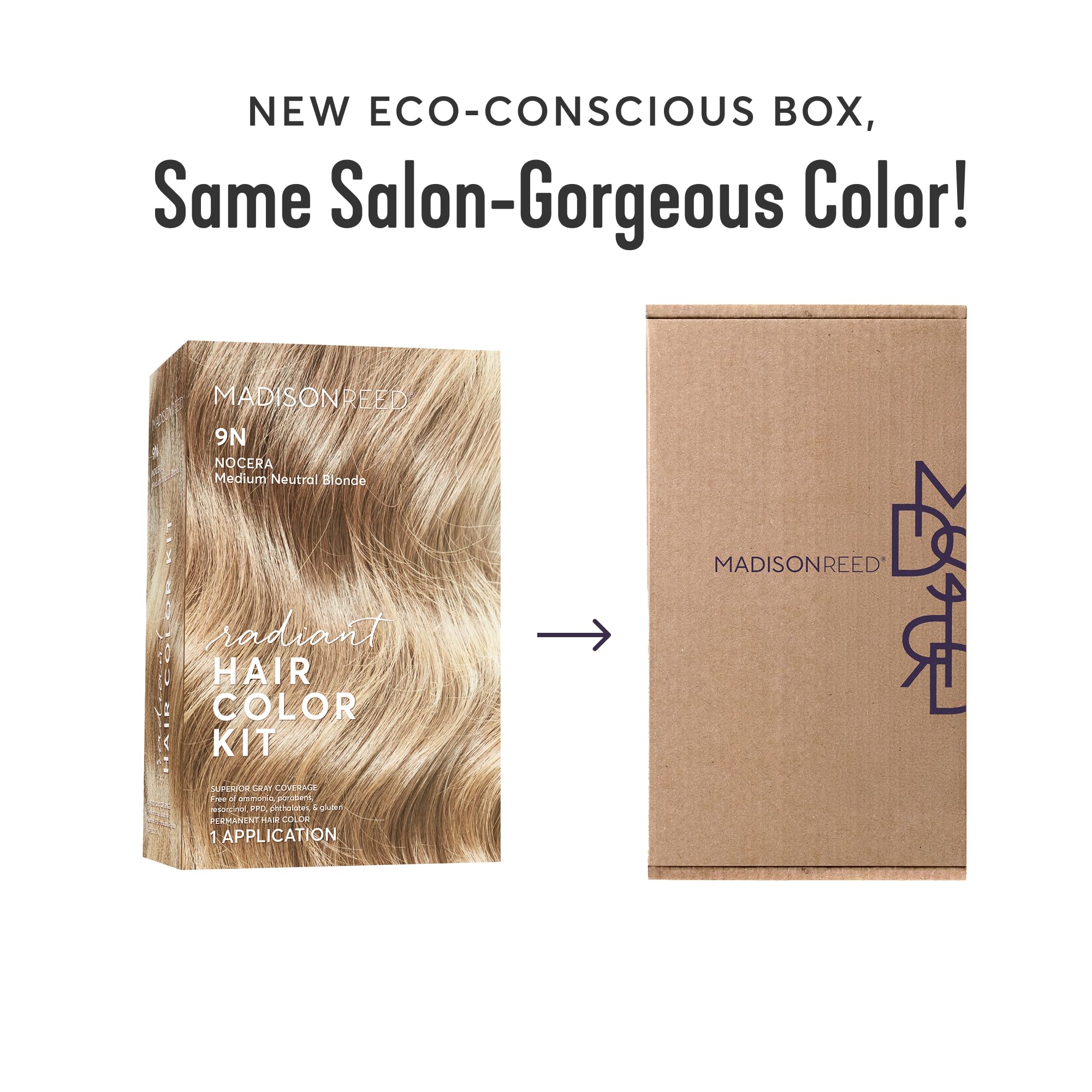 Madison Reed Radiant Hair Color Kit - 9N Medium Neutral Blonde (Nocera Blonde), Dimensional Gray Hair Blending Permanent Hair Dye, PPD-Free & Ammonia-Free, 1 Pack - Image 3