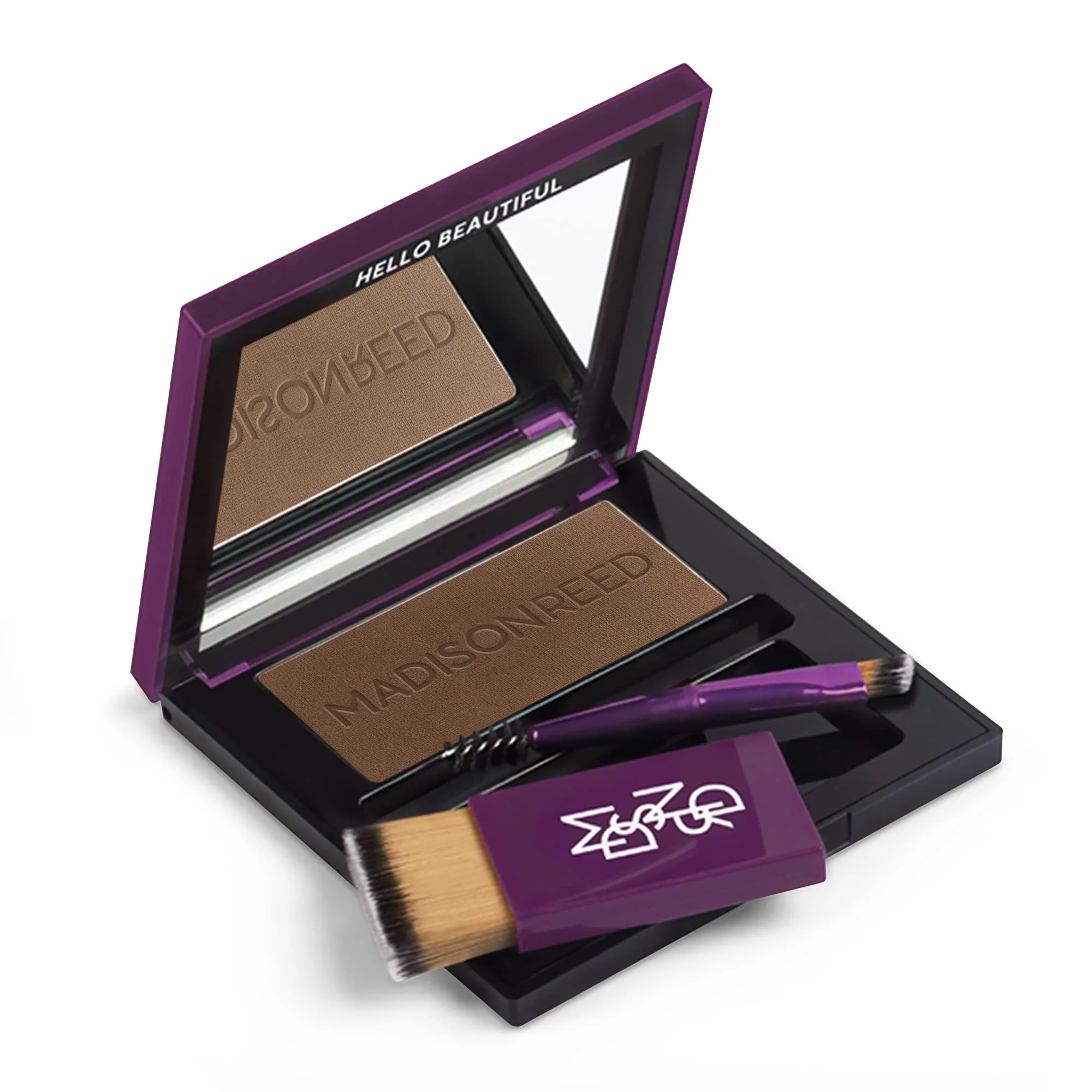 Madison Reed Root Touch Up Powder + Brow Filler – Terra Medium Brown, Instant Gray Coverage, Conceals Roots & Fills Brows, For Hairlines & Thinning Hair, Temporary, 0.13 oz (60 Uses) - Image 2