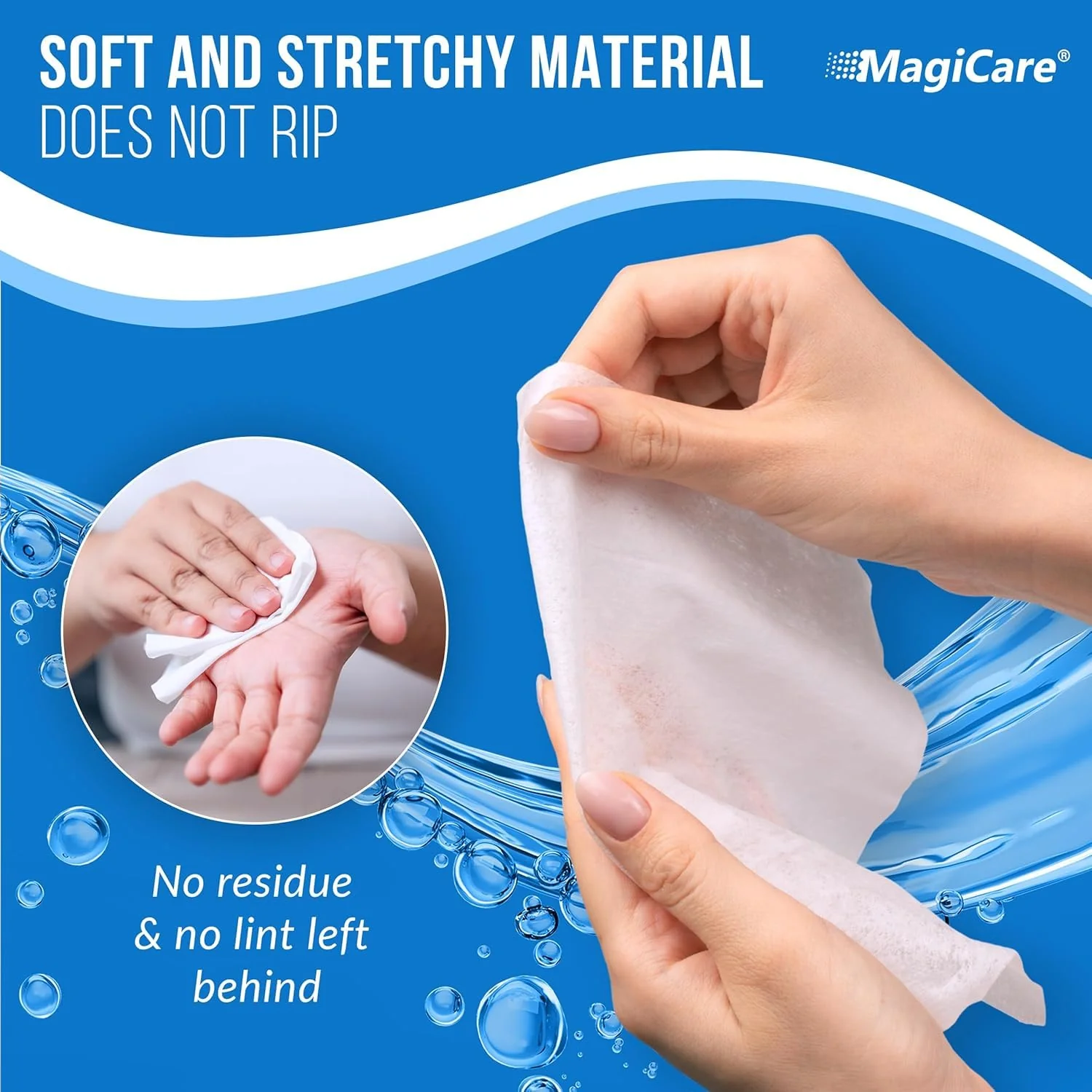 MagiCare 75% Large Alcohol Wipes (4-80ct Packs, 320pcs) - Alcohol Hand Sanitizer Wipes, Premium - Unscented Hand Wipe, Sanitizing Wipe - Travel, Home, Classroom, Camping - Soft Packs - Image 4