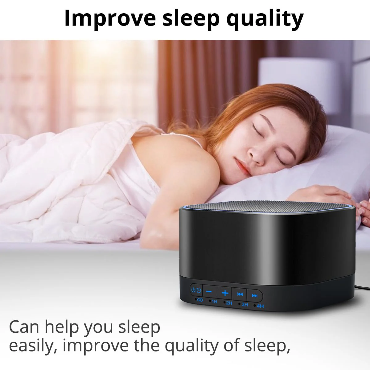 Magicteam Sound White Noise Machine with 20 Non Looping Natural Soothing Sounds and Memory Function 32 Levels of Volume Powered by AC or USB and Sleep Sound Timer Therapy for Baby Kids Adults - Image 9