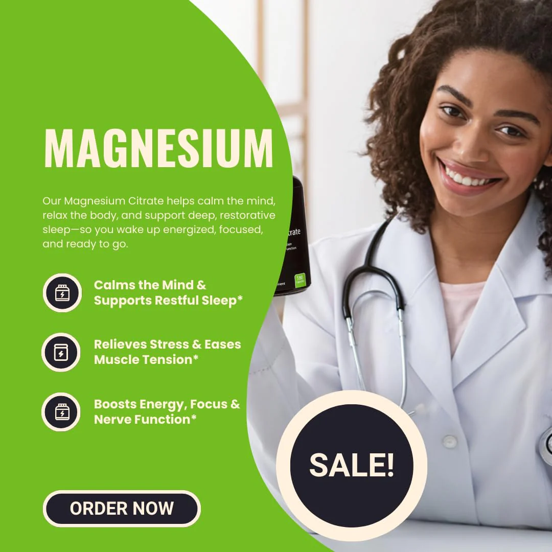 Magnesium Citrate 200mg - Pure, High-Potency, Bioavailable, and Natural Magnesium - Optimum for Stress Relief, Sleep, Relaxation, Constipation, and Brain Support Now - with 180 Capsules - Image 4