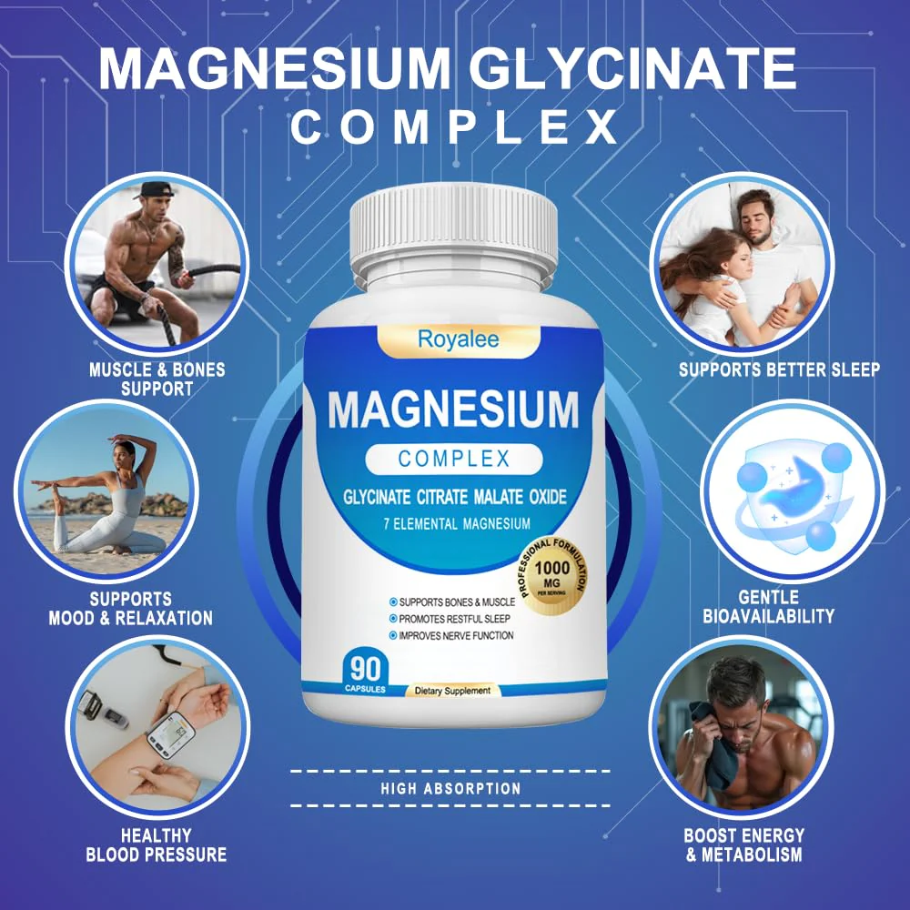 Magnesium Complex & Manganese Supplement Bundle – 1000mg Magnesium with 7 Forms Plus 10mg Manganese (Aspartate/Citrate) – Supports Relaxation, Muscle & Bone Function – 150 Capsules Total - Image 4