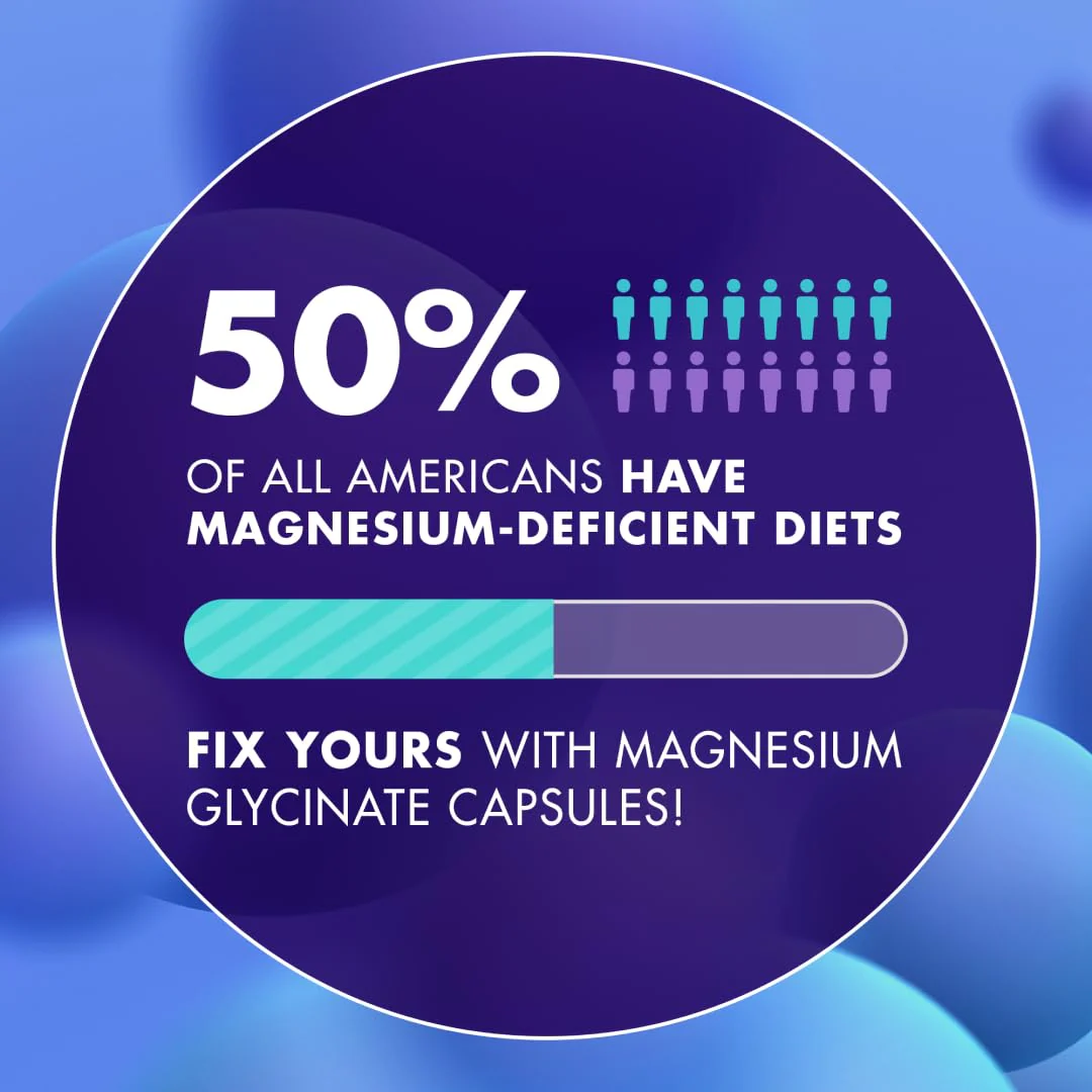 Magnesium Glycinate 500MG Capsules, Magnesium Supplement for Adults & Kids with Kava Kava, High Absorption, Vegan & Non-GMO, 120 Capsules, Pack of 2 - Image 5