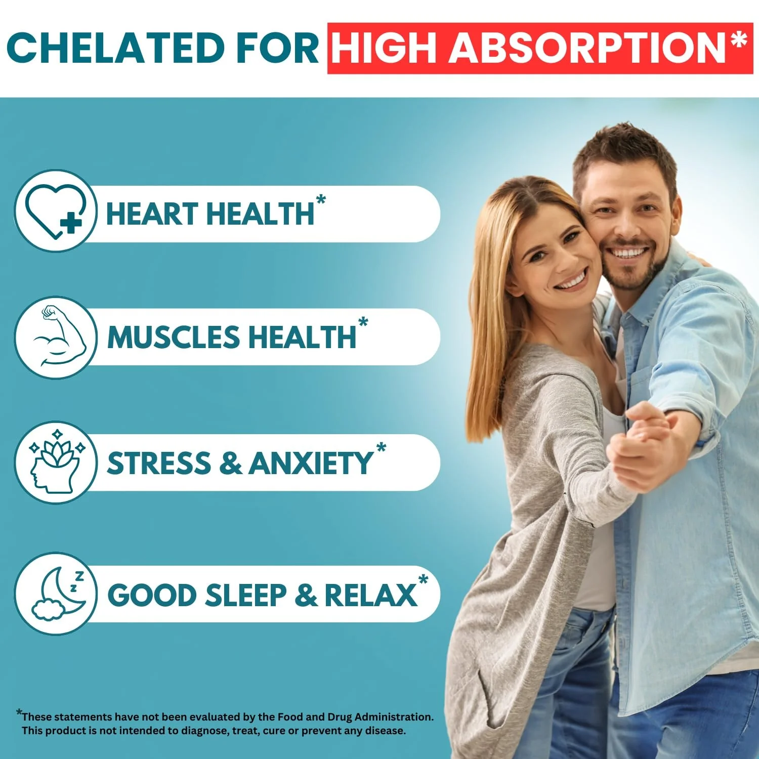 Magnesium Glycinate 500mg Chelate Capsules – 240 Count – 90mg Elemental Magnesium Per Serving – High Absorption Supplement – Non-GMO, Gluten Free – Made in USA - Image 3
