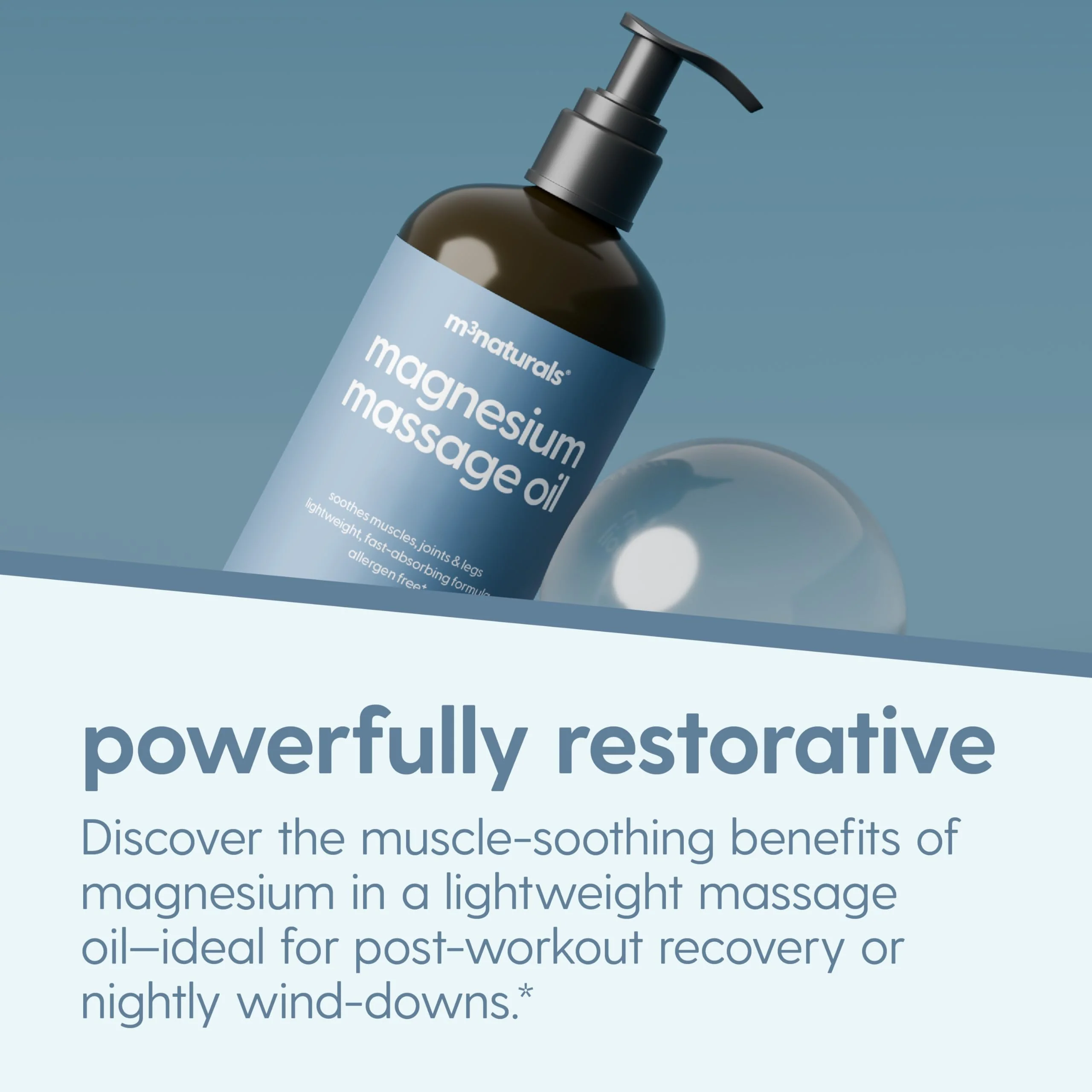 Magnesium Massage Oil for Sore Muscles, Feet, Joints and Leg Cramps, Helps with Sleeping and Post-Workout Recovery, for Sensitive Skin, 8 fl oz by M3 - Image 9