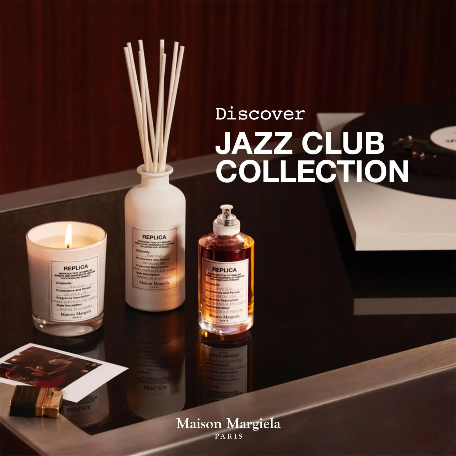 Maison Margiela - Replica - Jazz Club Eau de Toilette - Warm & Spicy Scent - With Vanilla, Rum Accord, & Tobacco - 1.0 Fl Oz