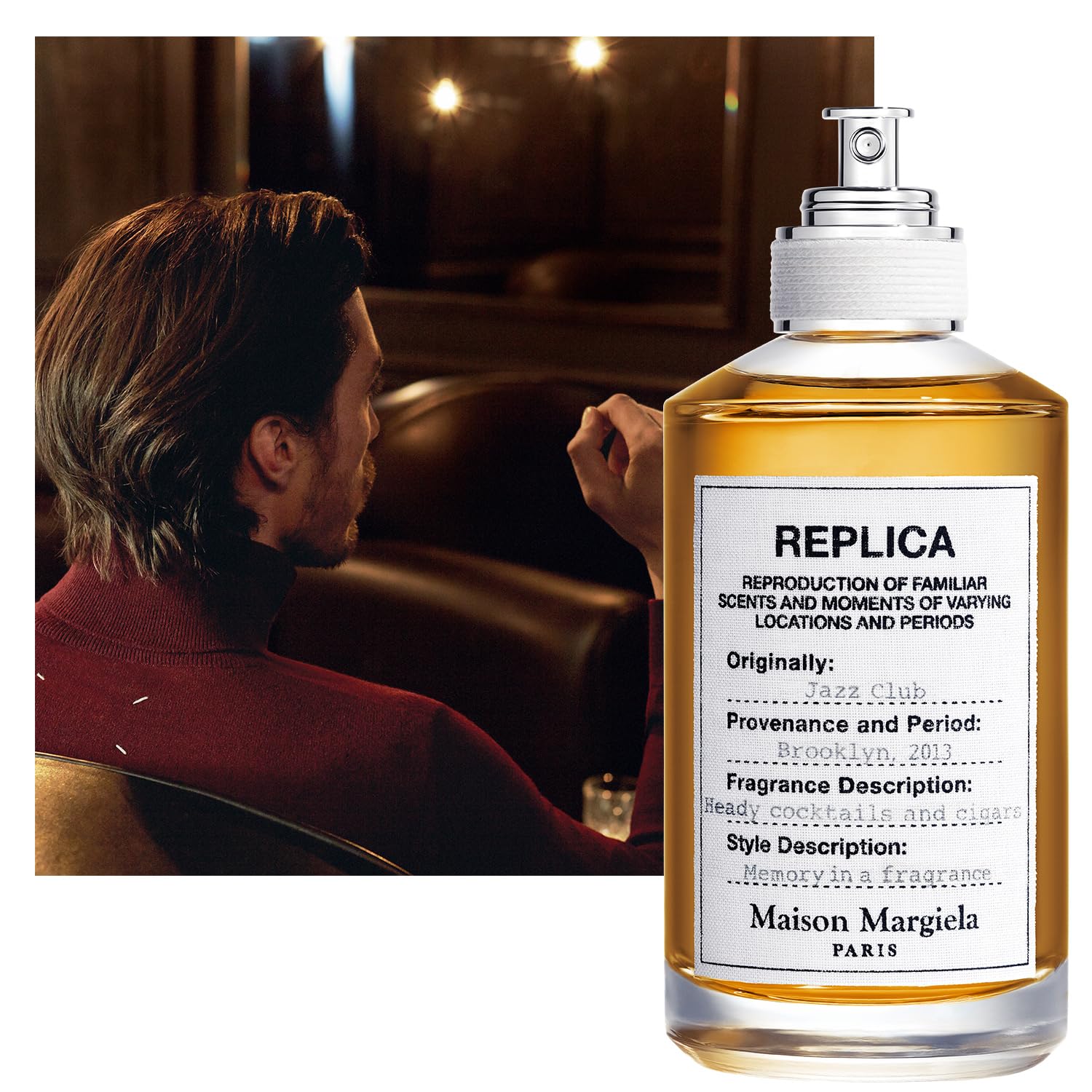Maison Margiela - Replica - Jazz Club Eau de Toilette - Warm & Spicy Scent - With Vanilla, Rum Accord, & Tobacco - 1.0 Fl Oz - Image 3