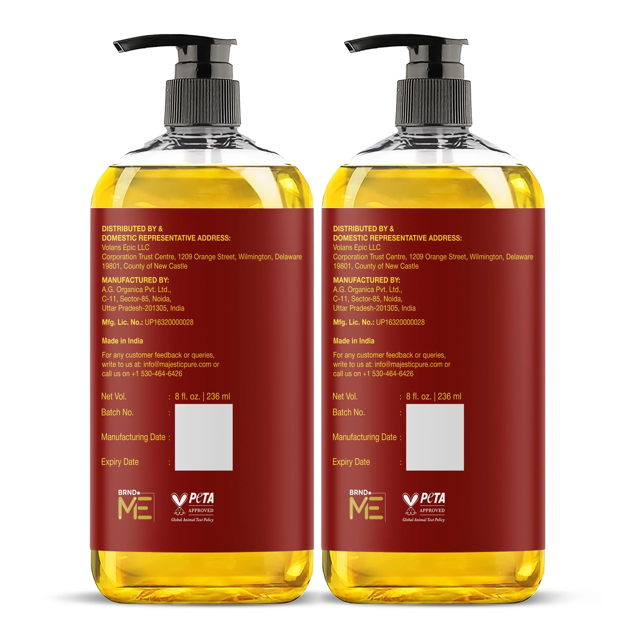 Majestic Pure Cellulite Massage Oil for Massage Therapy- Refreshing and Relaxing- Natural Oils with Grapeseed, Eucalyptus & Lemon Oil- All Skin Types- Men and Women Massage Lotion- 8 fl oz (Pack of 2) - Image 8