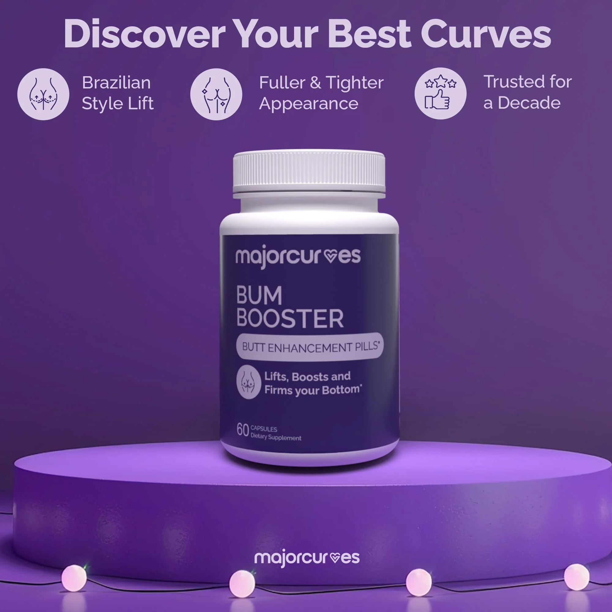 Major Curves Bum Booster Pills – Butt Enhancement for Women, Booty Growth Capsules for Bigger Bum, Curvier Hips and Glutes, Natural Brazilian Butt Lift Alternative with Fenugreek and Wild Yam - Image 5