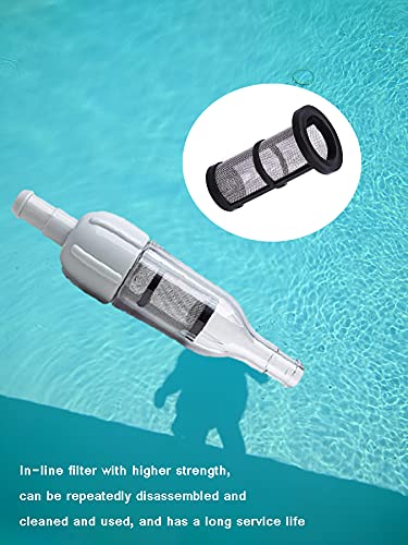 MAKHOON Pool Cleaner Assembly 48-080 with 2 Feed Hose Nuts D15 Replacement Compatible with Polaris Zodiac 48-080 in-Line Filter and Replace Universal Wall Fitting (UWF) Filter Screen 6-504-00 (1) - Image 4