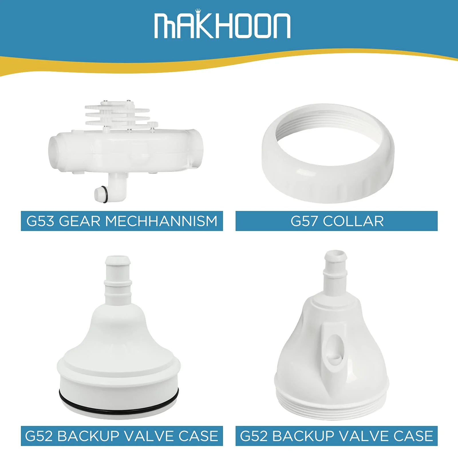 MAKHOON Upgraded G52 Backup Valve Replacement for Polaris Pool Cleaner Parts, Compatible with Polaris 180,280,380,480,3900 Pool Cleaner, The Valve Body has Been Reinforced,Longer Life Than Zodiac G52 - Image 2