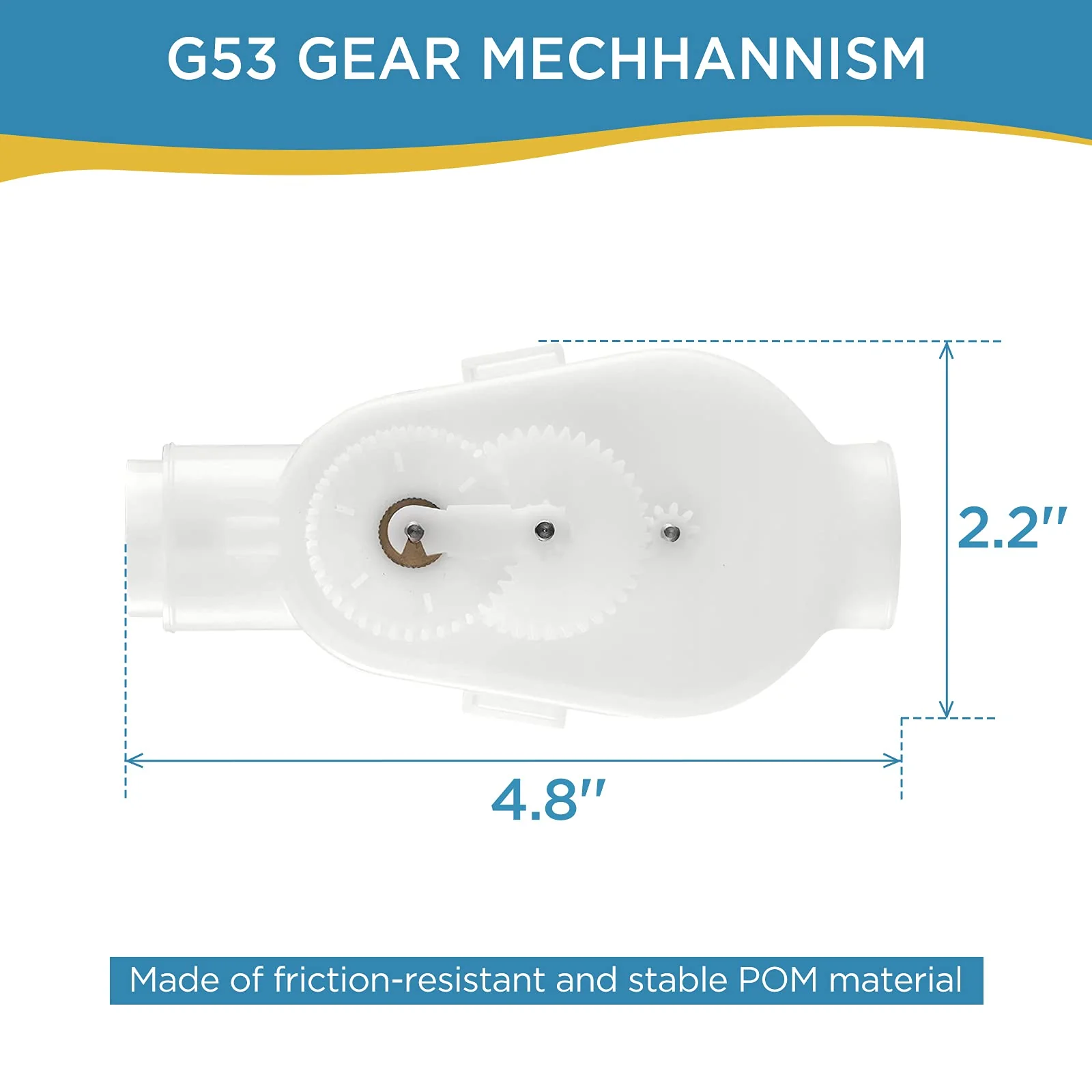 MAKHOON Upgraded G52 Backup Valve Replacement for Polaris Pool Cleaner Parts, Compatible with Polaris 180,280,380,480,3900 Pool Cleaner, The Valve Body has Been Reinforced,Longer Life Than Zodiac G52 - Image 5