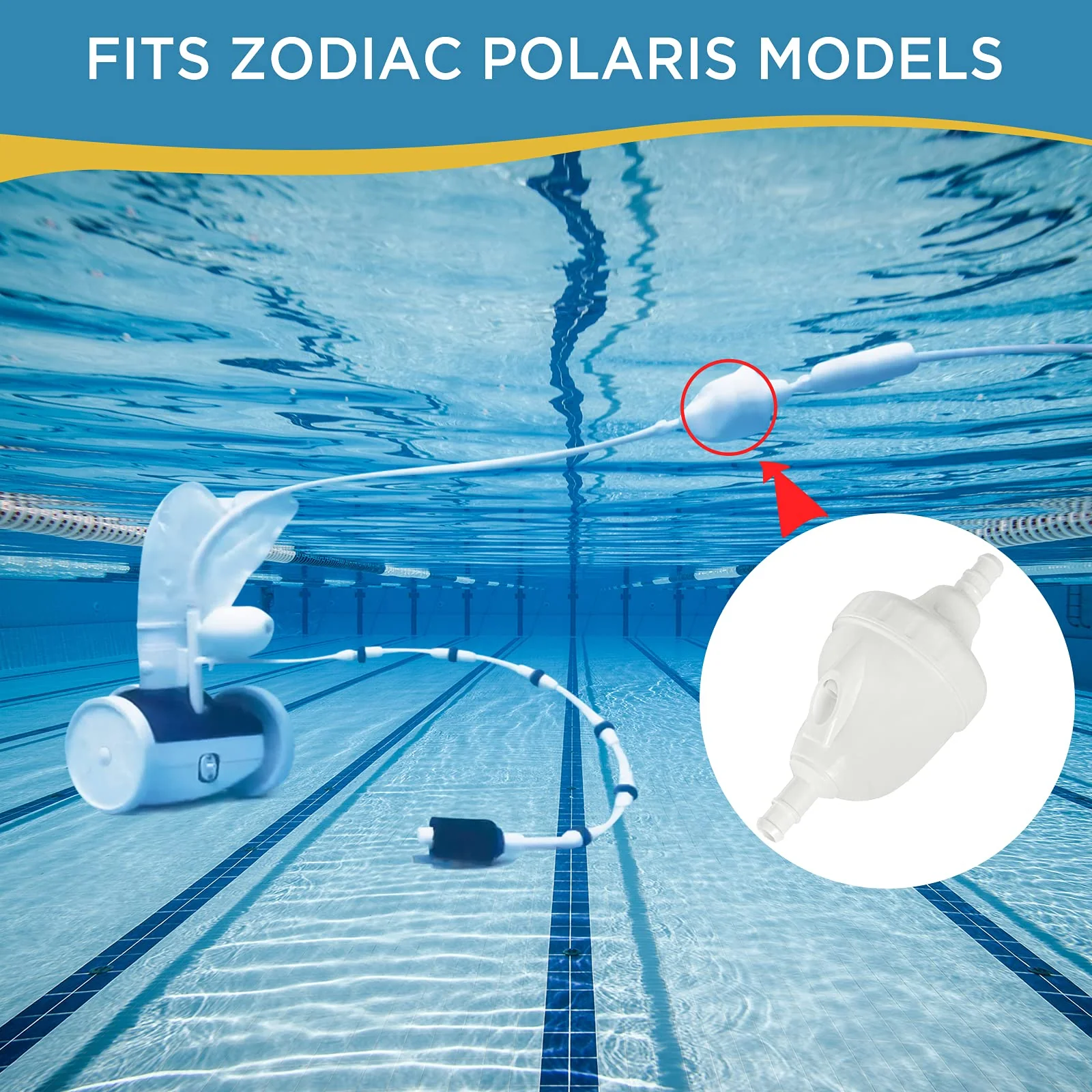 MAKHOON Upgraded G52 Backup Valve Replacement for Polaris Pool Cleaner Parts, Compatible with Polaris 180,280,380,480,3900 Pool Cleaner, The Valve Body has Been Reinforced,Longer Life Than Zodiac G52 - Image 6