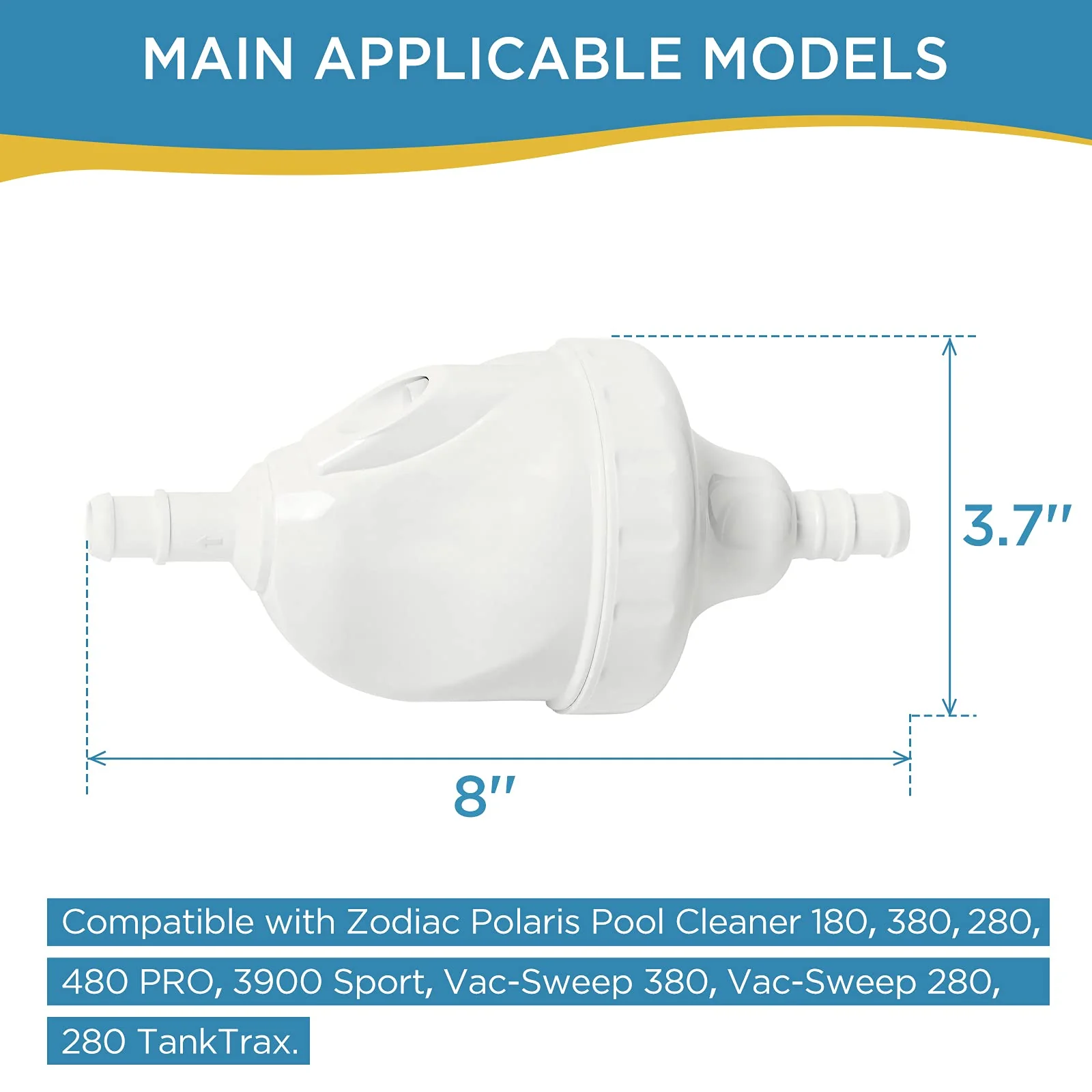MAKHOON Upgraded G52 Backup Valve Replacement for Polaris Pool Cleaner Parts, Compatible with Polaris 180,280,380,480,3900 Pool Cleaner, The Valve Body has Been Reinforced,Longer Life Than Zodiac G52 - Image 7