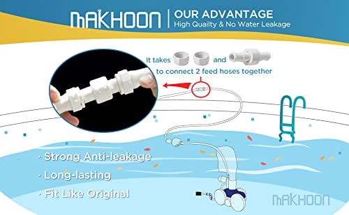 MAKHOON Upgraded Pool Cleaner Hose Ball Bearing Swivel D20 Replacement Parts for Polaris 180 280 380 3900 Pentair Pool Cleaner Ball Bearing Swivel D20 (3) - Image 3