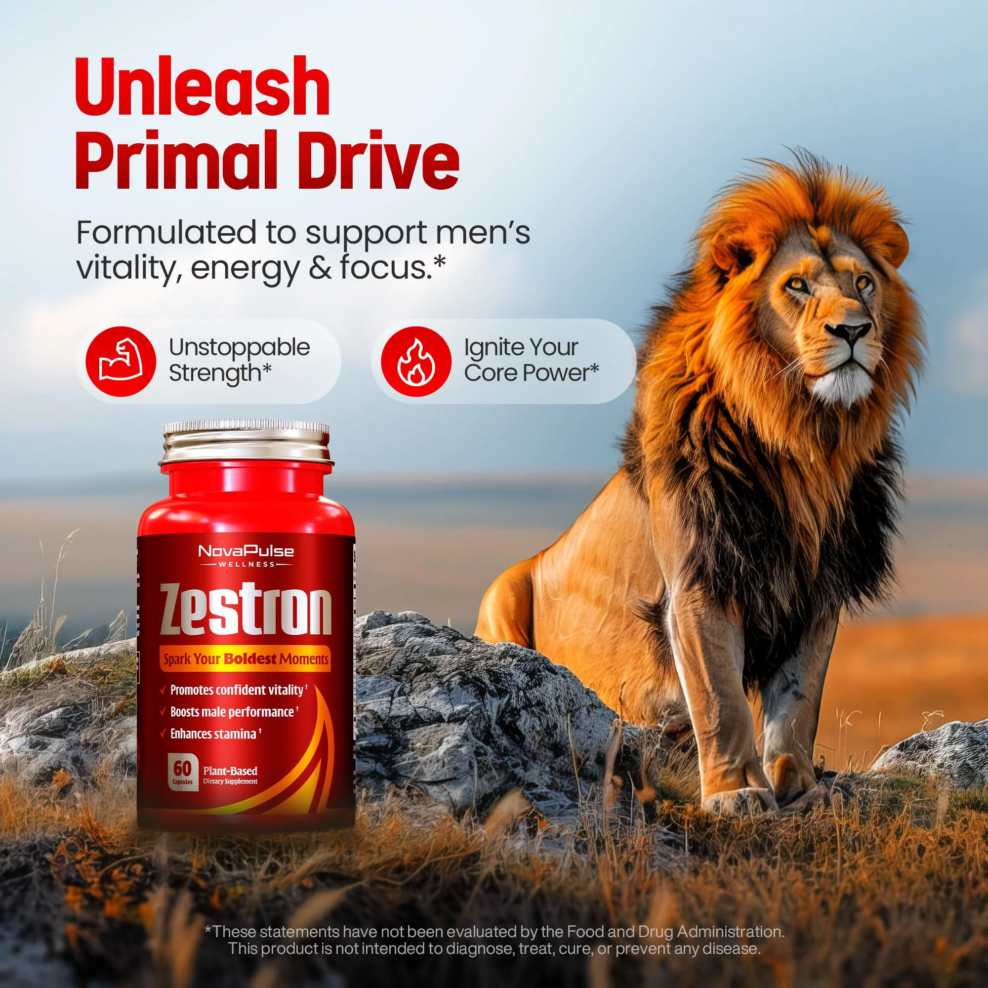 Male Enhancing Supplement Fast Acting Enlargement Pills for Men - Enhanced Size, Drive, Blood Flow, Libido, Testosterone Booster, Strength, Endurance - Boost Performance & Confidence - 60 Capsules - Image 4