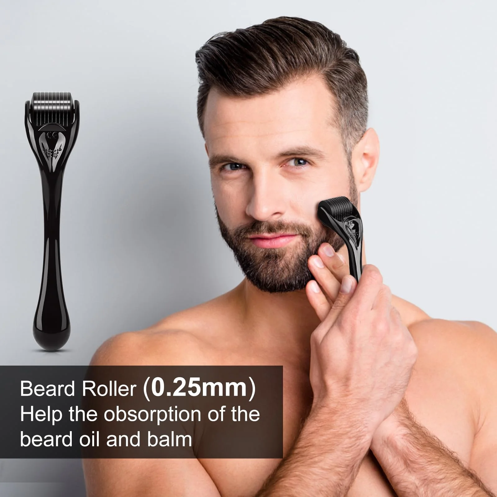 MALE GOD Beard Growth Kit, Beard Kit W/Beard Growth Oil (2 Bottles), Beard Balm, Beard Comb, Massager for Spot/Patchy Beard, Christmas Gifts for Men Him Boyfriend Husband - Image 8