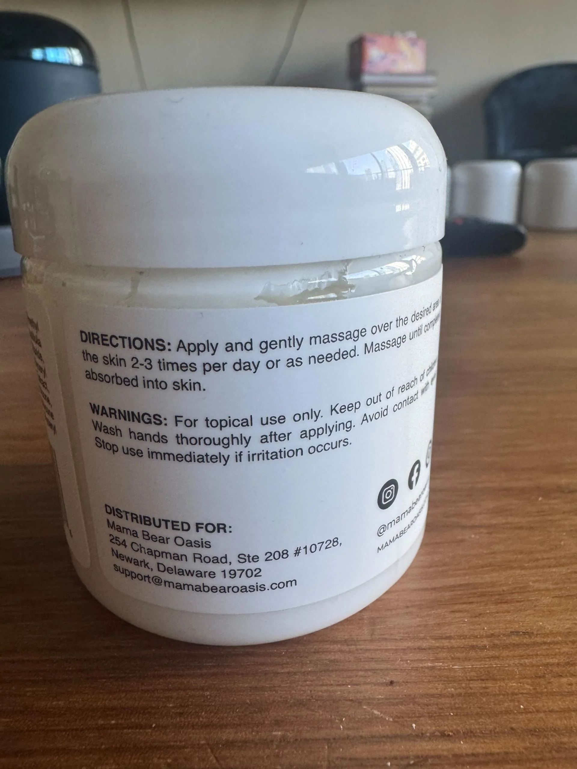Mama Bear Oasis Lotion - Magnesium Cream - Lavender Magnesium Lotion for Foot, Hands, Legs, Toes Includes Arnica, Vitamin B6, Aloe Vera, MSM (Pack of 1) - Image 3