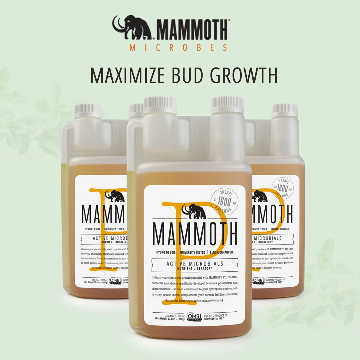 Mammoth Mammoth P 1 Litre Organic Microbial Inoculant Fertilizer - Image 2