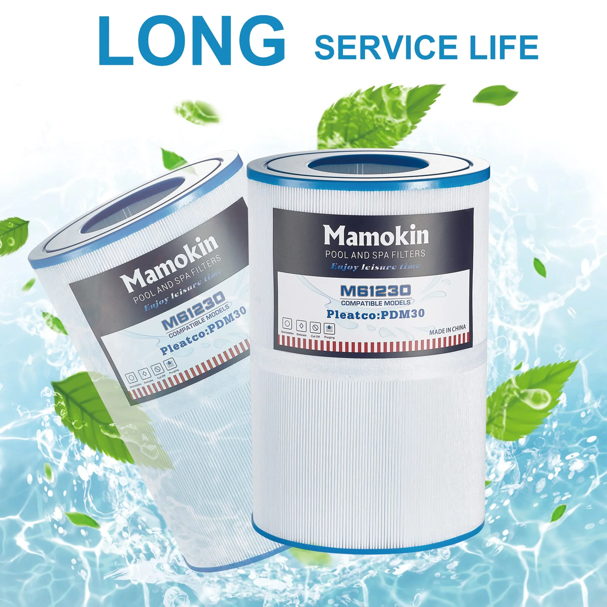 Mamokin Oval Spa Filter PDM30 Replaces Dream Maker Hot Tubs 461269, Filbur FC9940M and Odyssey, Big EZ, EZL, Crossover 730L, 730S Hot Tub Filter - 2 Pack - Image 5