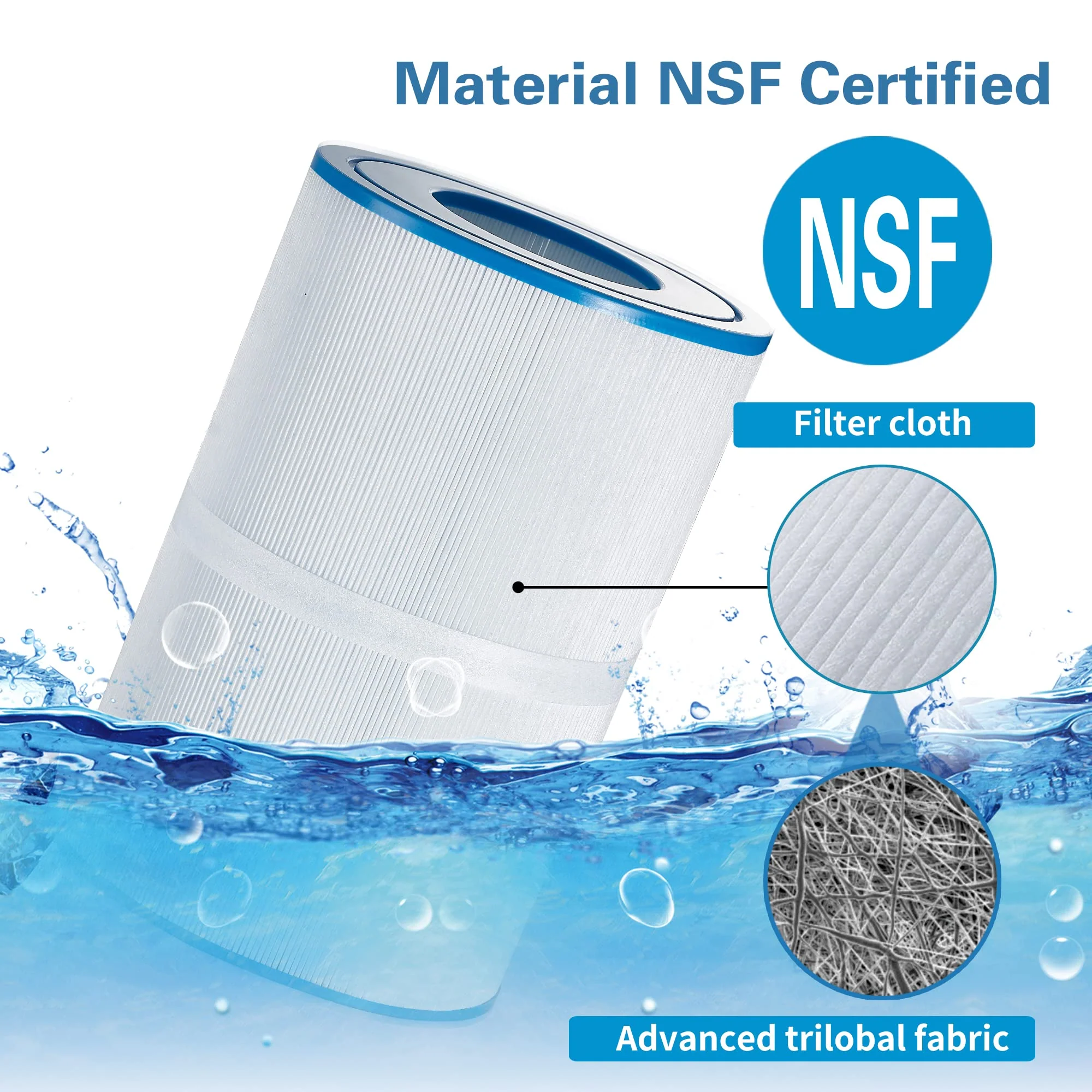 Mamokin Oval Spa Filter PDM30 Replaces Dream Maker Hot Tubs 461269, Filbur FC9940M and Odyssey, Big EZ, EZL, Crossover 730L, 730S Hot Tub Filter - 2 Pack - Image 7