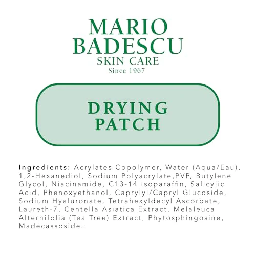 Mario Badescu Drying Patch Blemish Covering, Invisible Spot Treatment, Absorbing All Day Polymer Adhesion with Vitamin C, Vegan & Cruelty Free, Strong Hold (60 Patches, 12mm), Clear - Image 3
