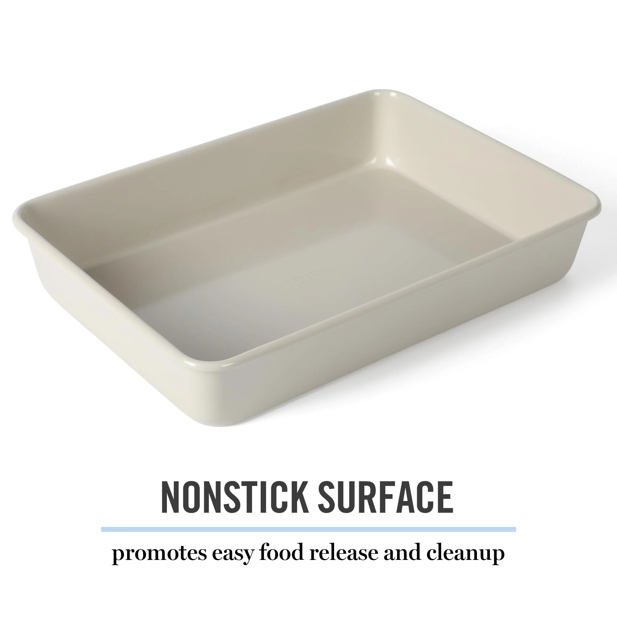 Martha Stewart Gallen 13 x 9 Inch Rectangular Nonstick Carbon Steel Cake/Baking Pan- Cool Grey - Image 7